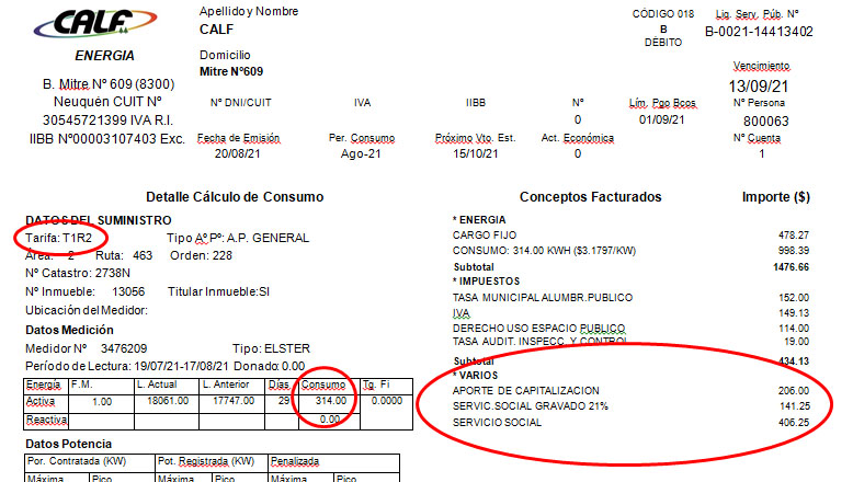 Contador de la luz estropeado y factura elevada. normas aplicables