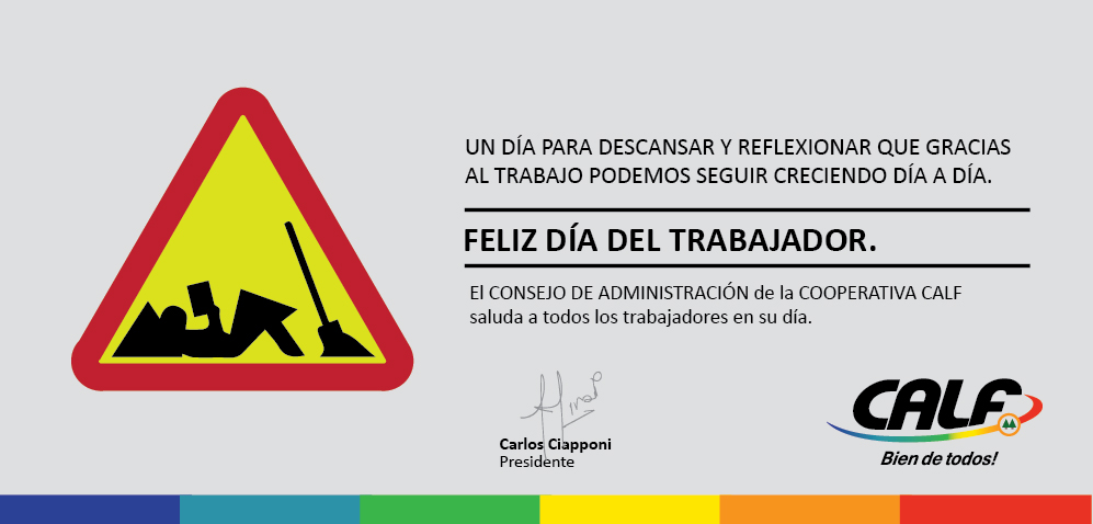 Lee más sobre el artículo FELIZ DÍA DEL TRABAJADOR!!!