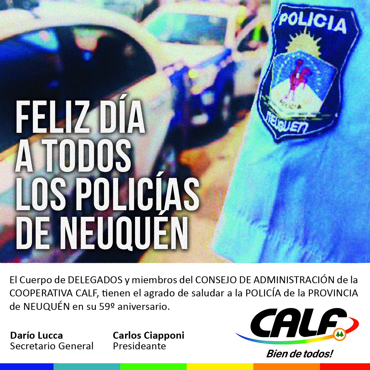 En este momento estás viendo 17 DE ABRIL: DÍA DE LA POLICÍA DE LA PROVINCIA DE NEUQUEN