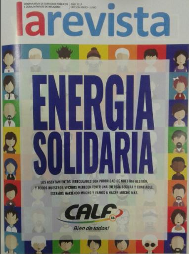 En este momento estás viendo LA REVISTA DE CALF: “ENERGÍA SOLIDARIA”