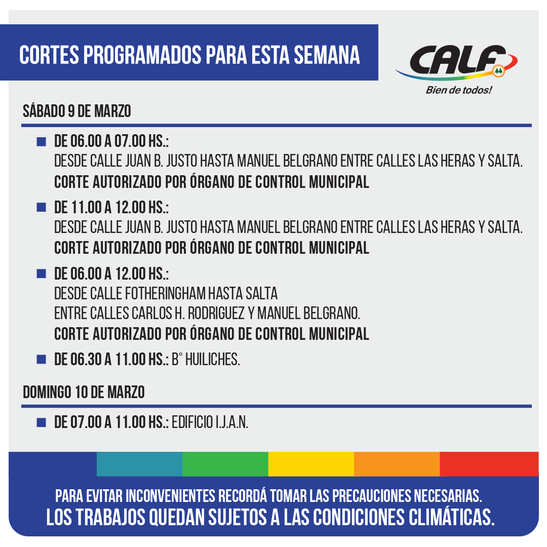 Lee más sobre el artículo SÁBADO 9 Y DOMINGO 10 DE MARZO 2019