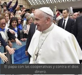 En este momento estás viendo FUERTE RESPALDO DE FRANCISCO A LAS COOPERATIVAS