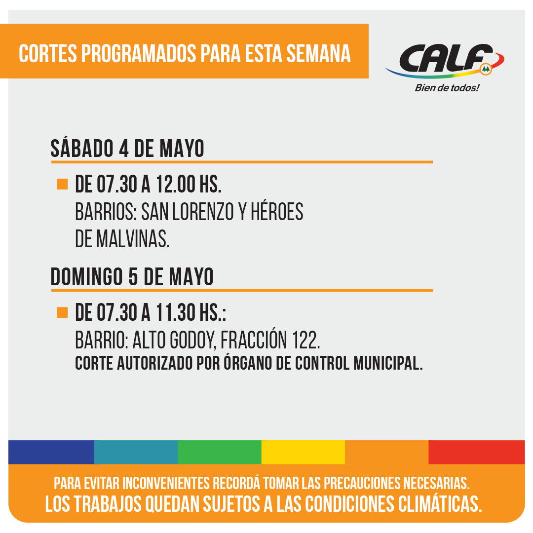 Lee más sobre el artículo SÁBADO 4 Y DOMINGO 5/5