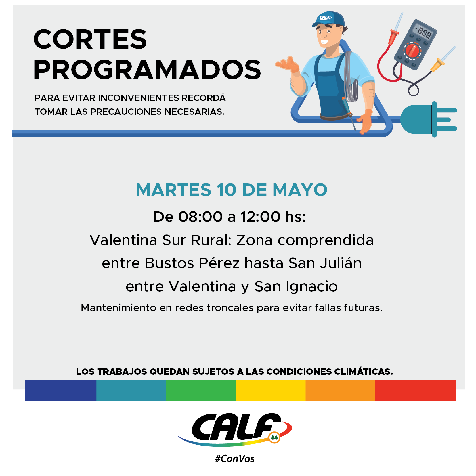 En este momento estás viendo Martes con trabajos de mantenimiento