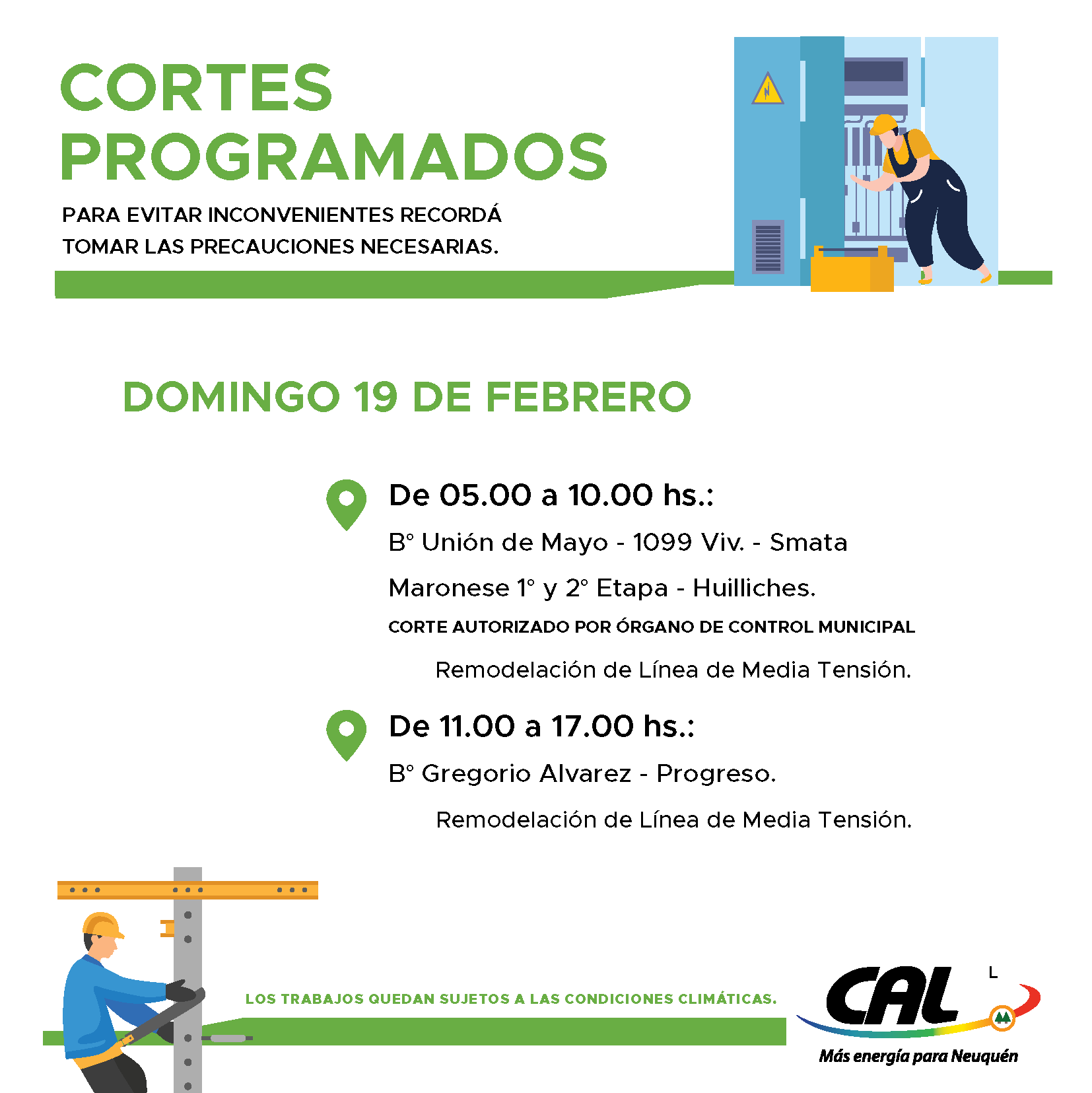 Lee más sobre el artículo Tareas a realizar este domingo