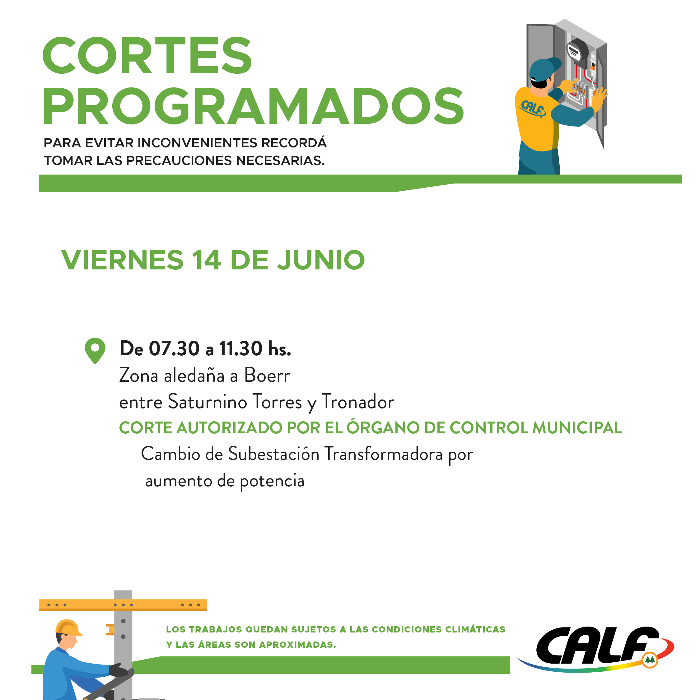 Lee más sobre el artículo Viernes con tareas de mantenimiento