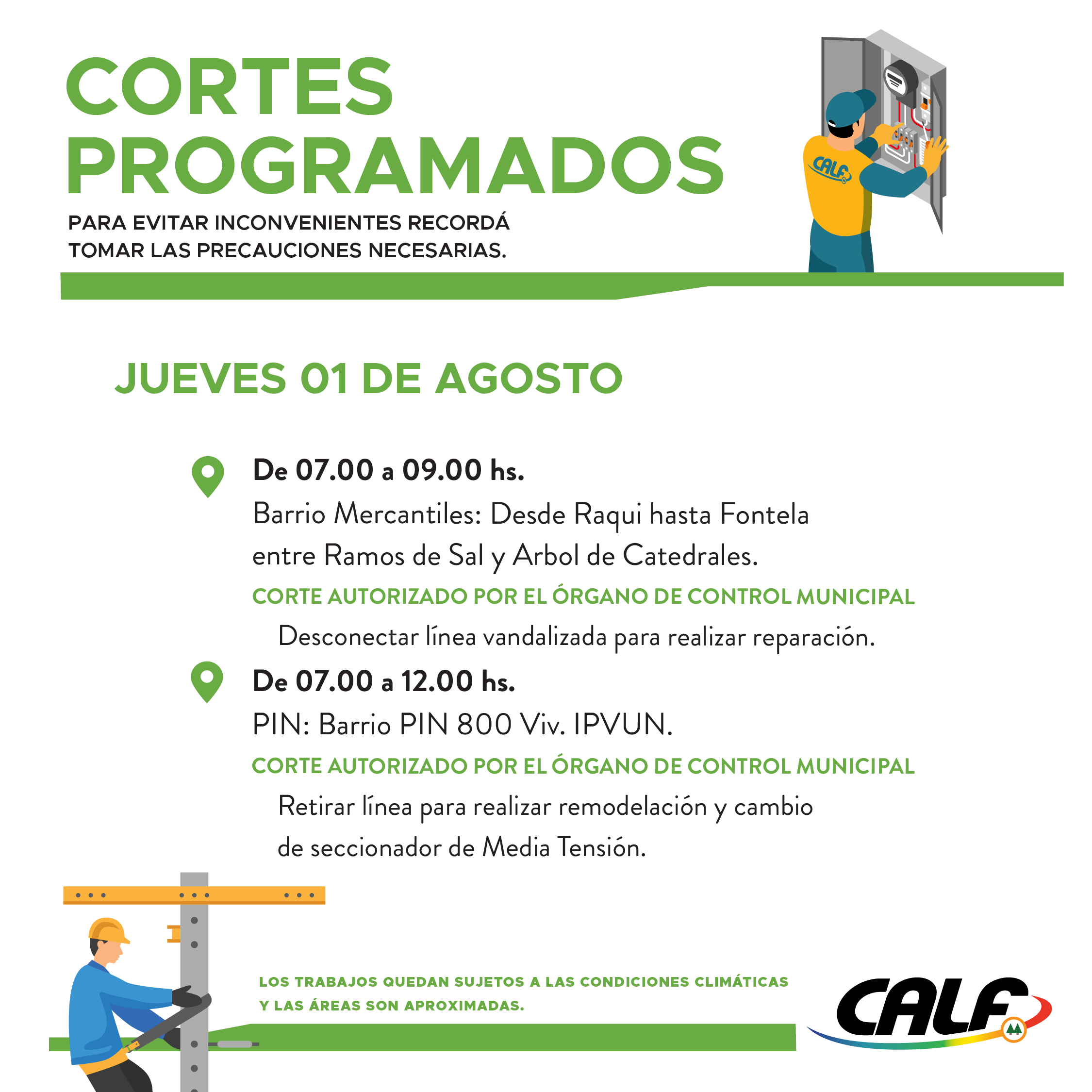 Lee más sobre el artículo Tareas a realizar este jueves