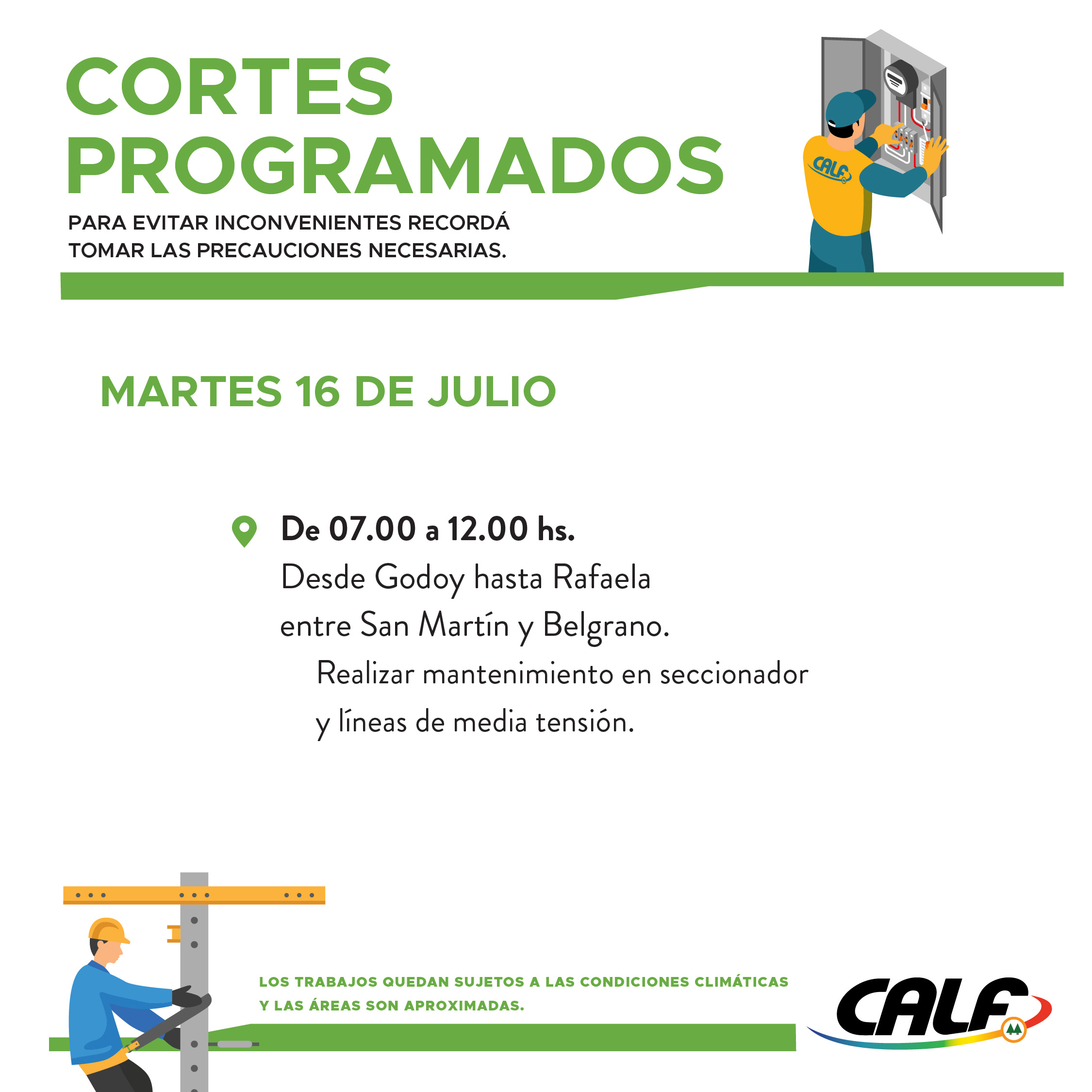 Lee más sobre el artículo Tareas a ejecutar este martes