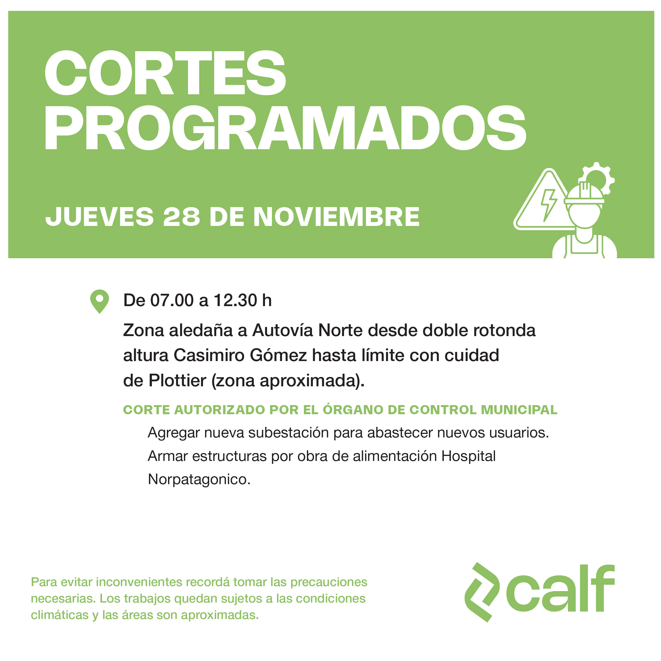 Lee más sobre el artículo Jueves con obras al norte de la ciudad