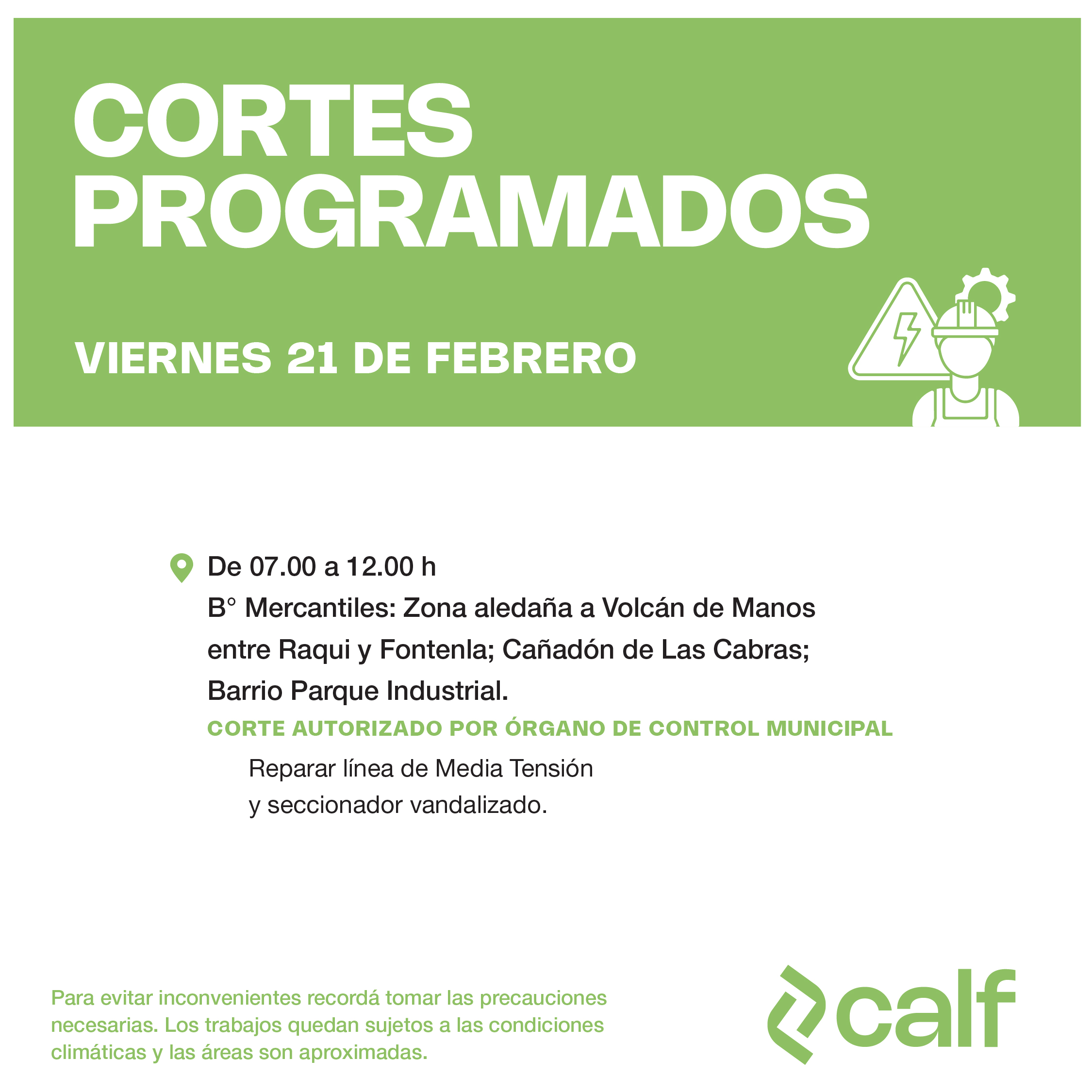 En este momento estás viendo Viernes con tareas de mantenimiento