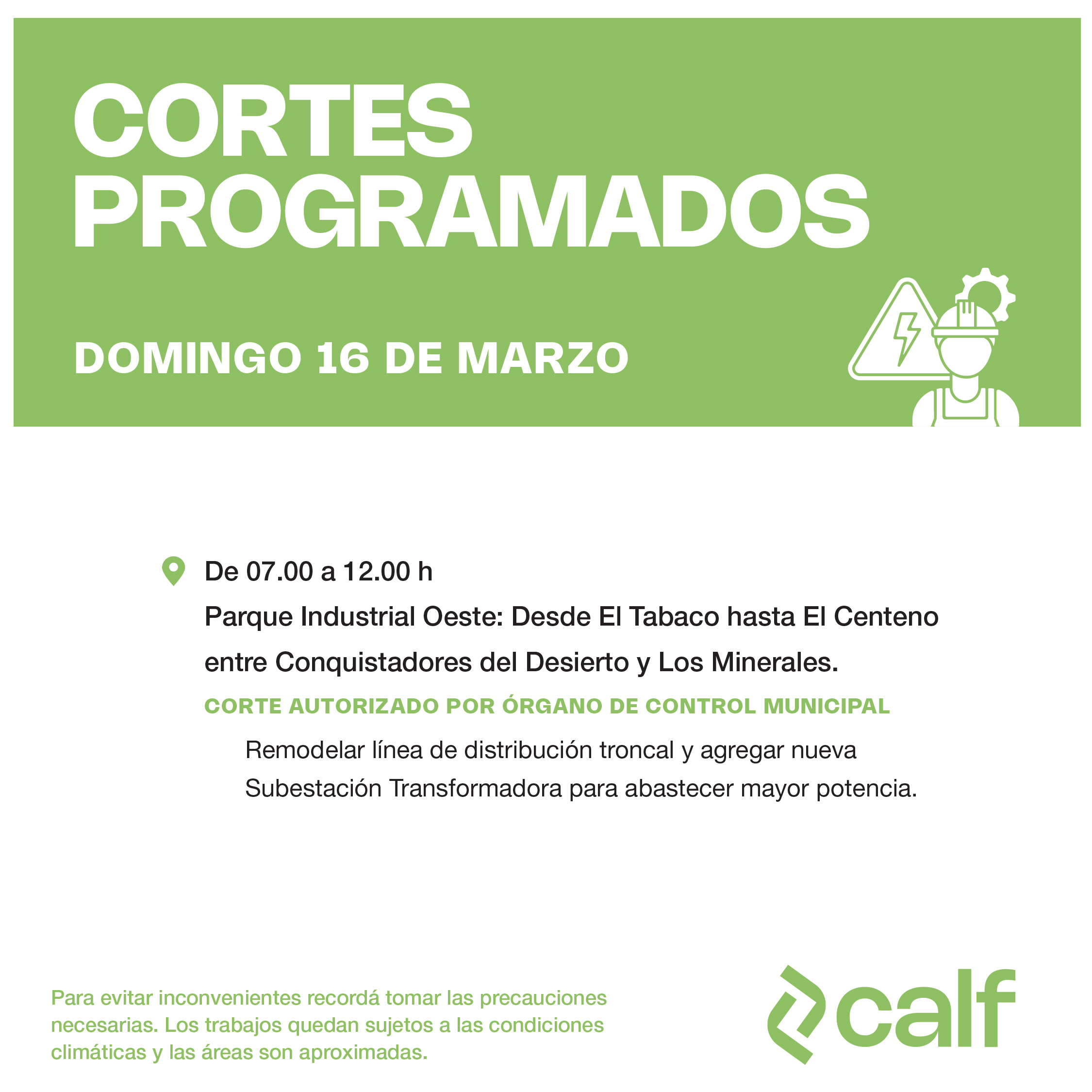 En este momento estás viendo Domingo con trabajos en el PIN