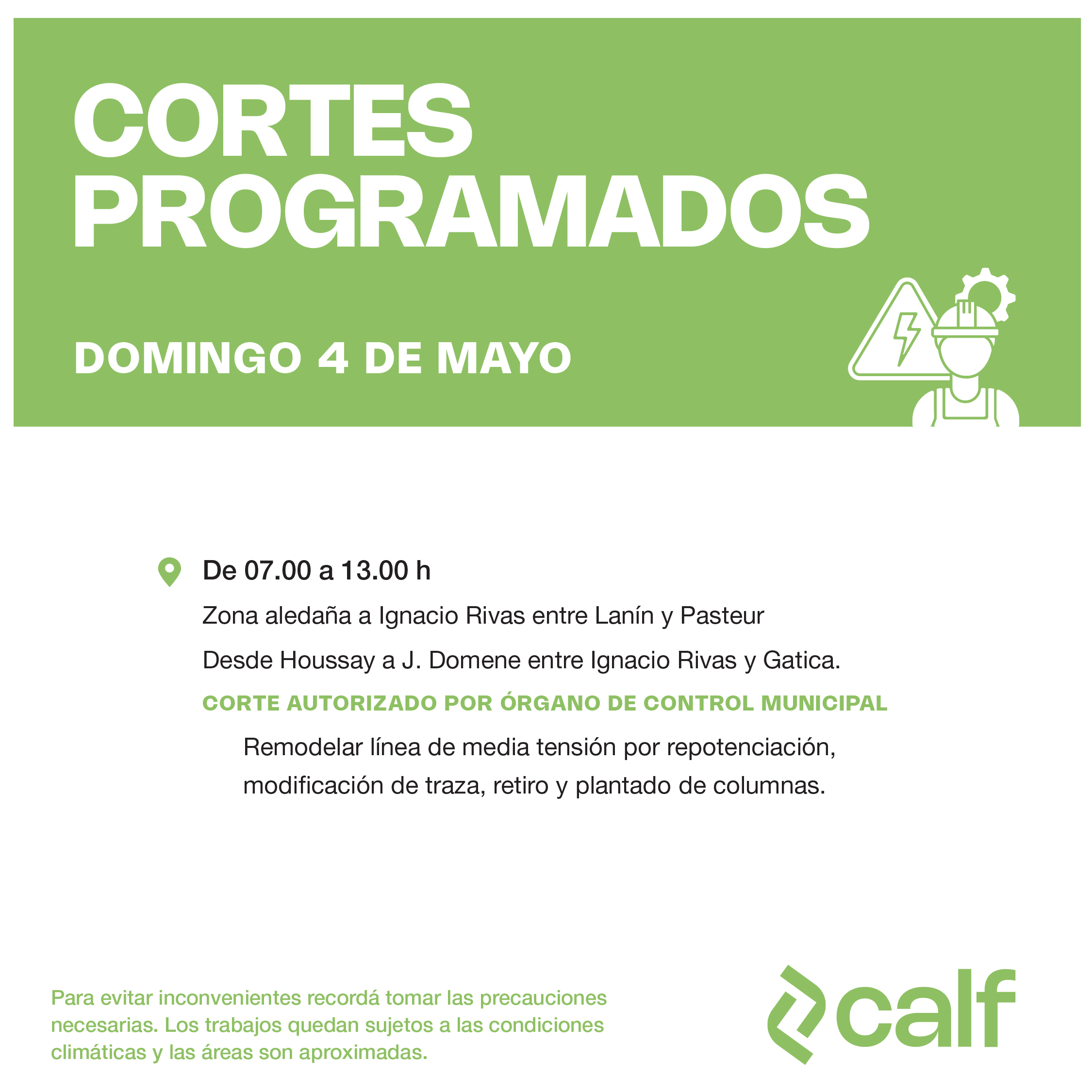 Lee más sobre el artículo Tareas a realizar este domingo