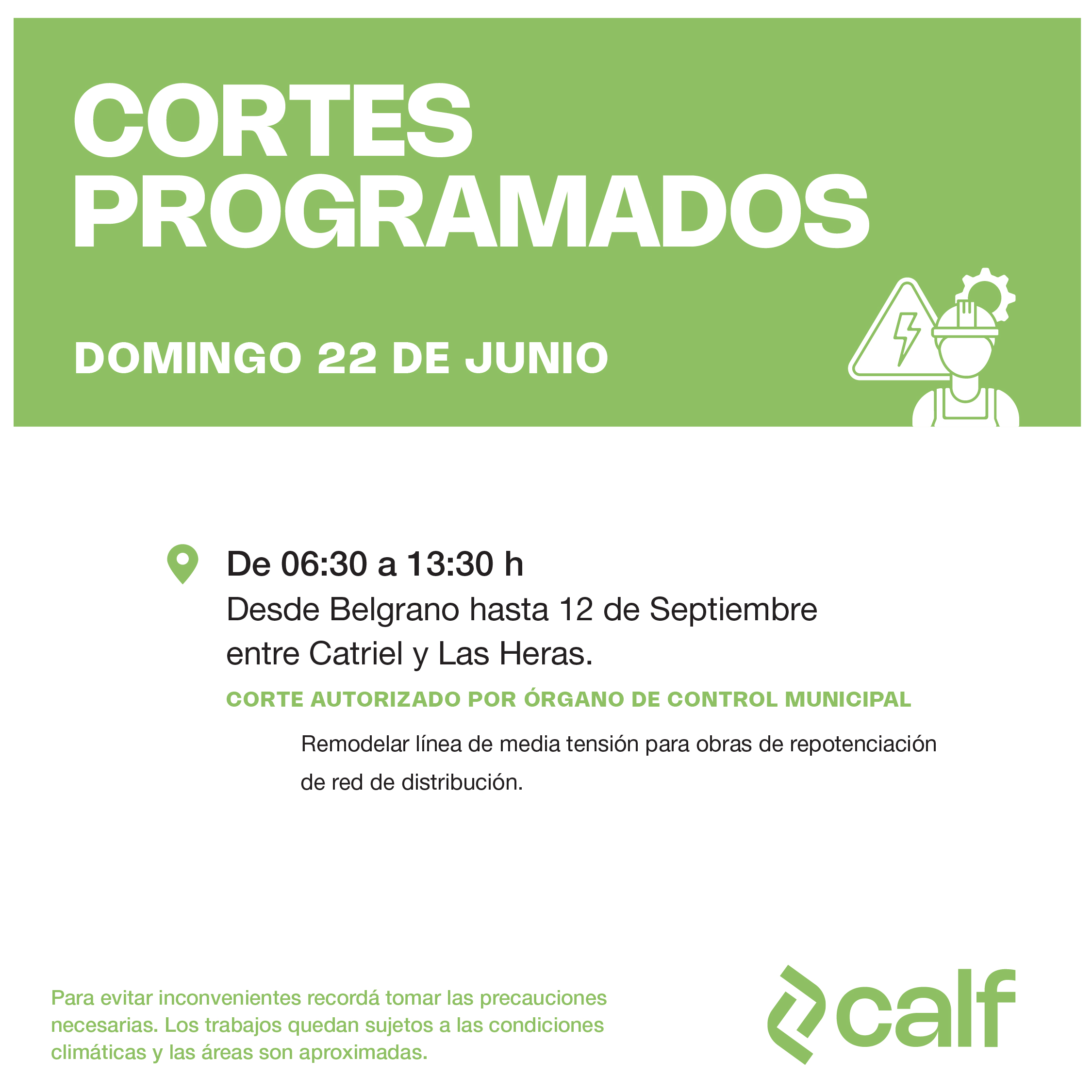 En este momento estás viendo Trabajos a realizar este domingo