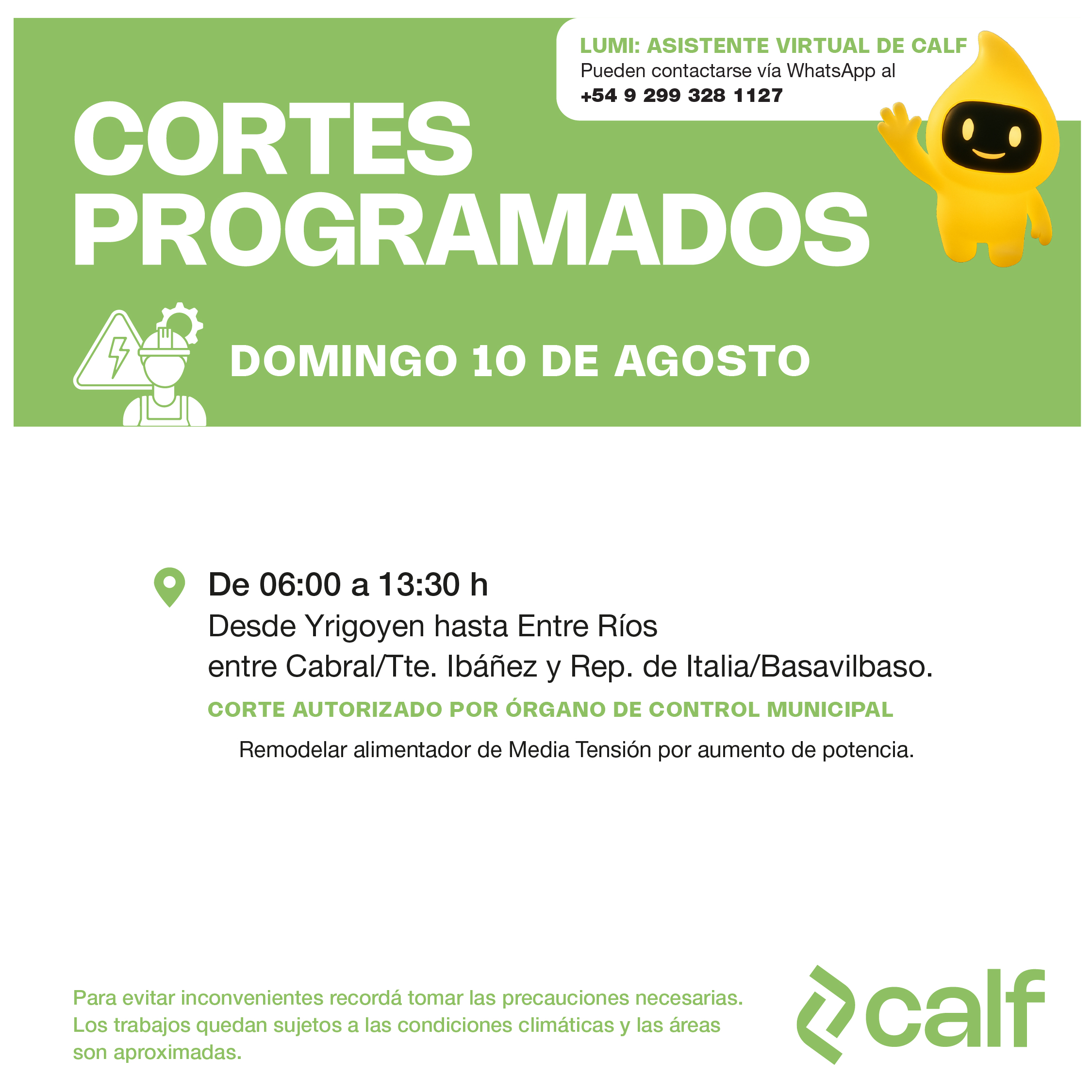 Lee más sobre el artículo Obras a inversión para este domingo