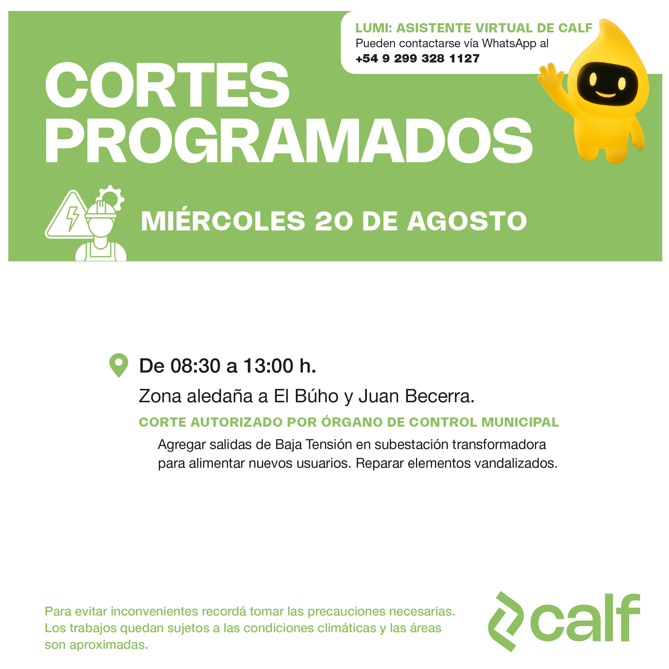 Lee más sobre el artículo Miércoles con obras a inversiones