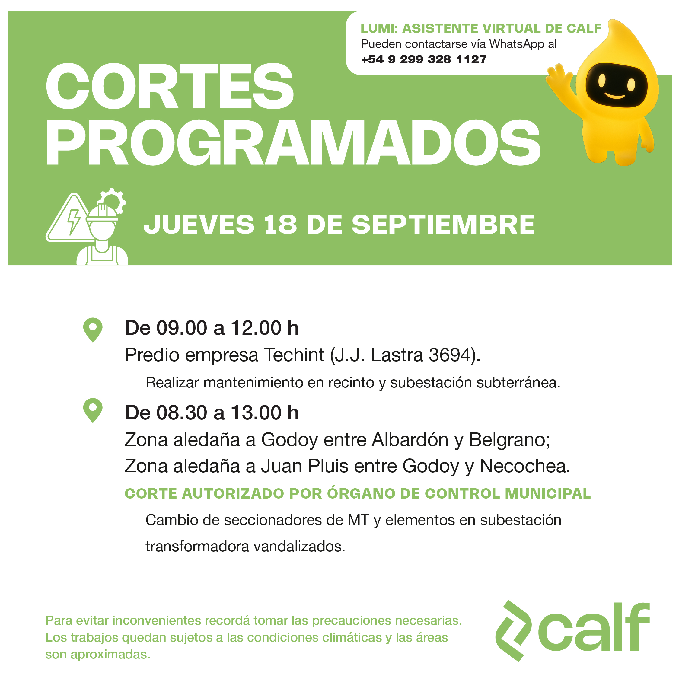 Lee más sobre el artículo Obras e inversión para este jueves