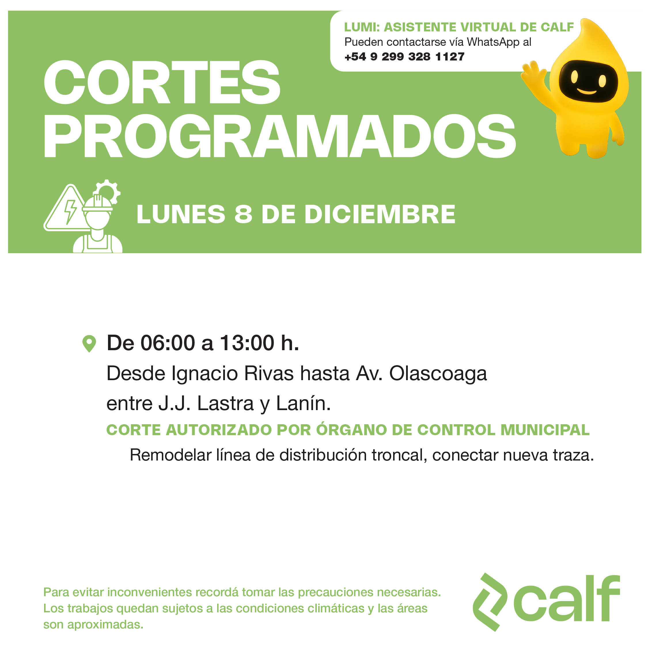 Lee más sobre el artículo Trabajo a realizar este lunes