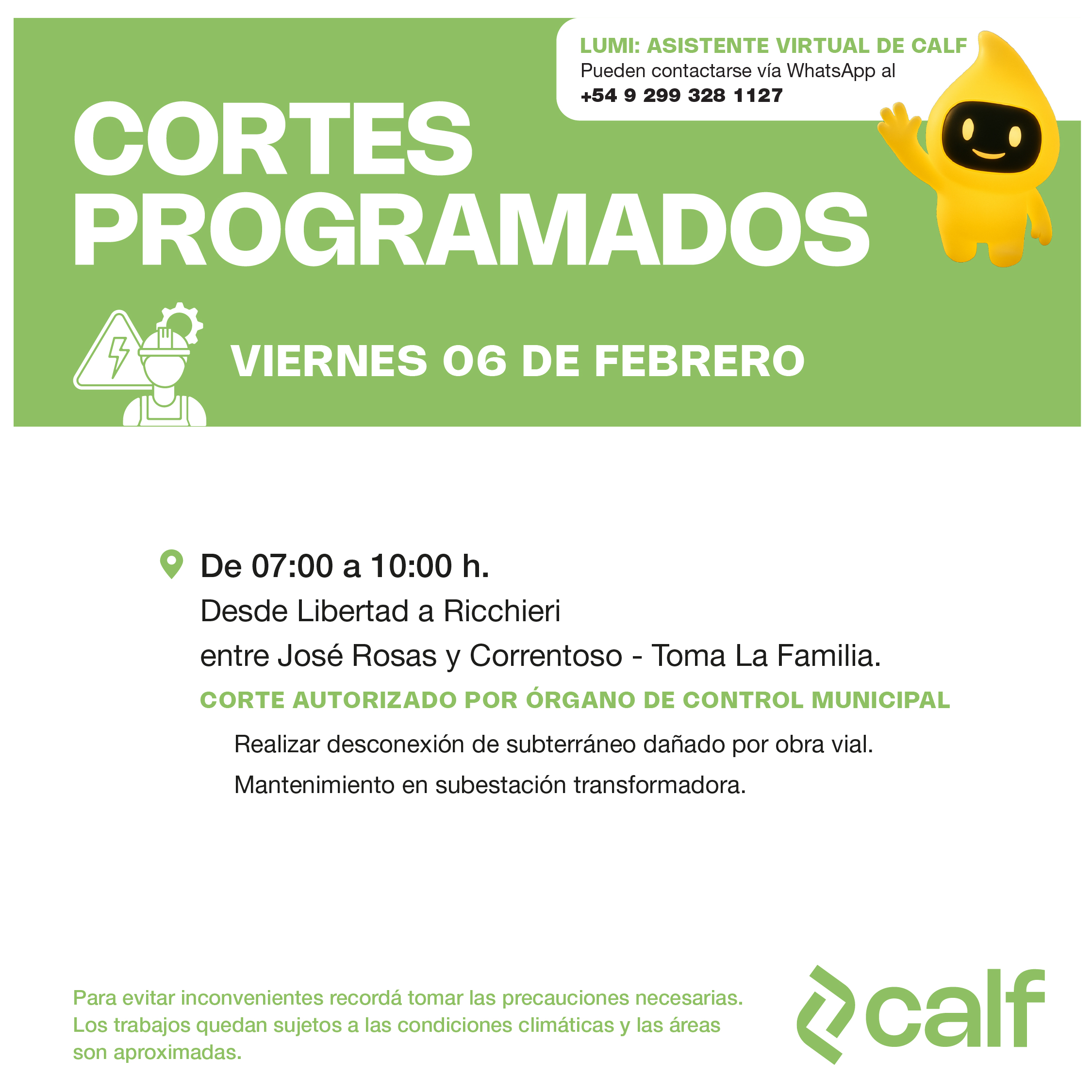 Lee más sobre el artículo Viernes con trabajos a realizar