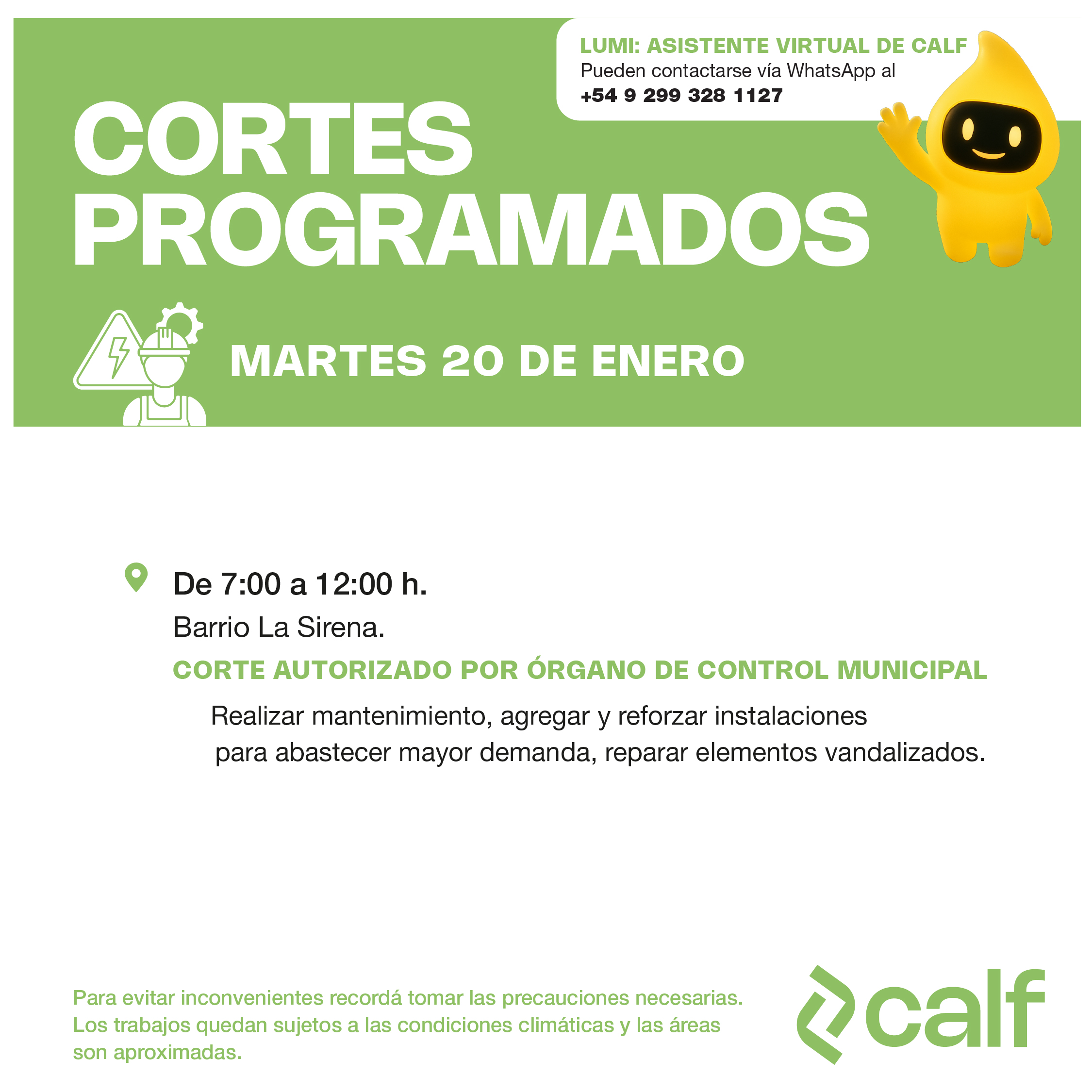 Lee más sobre el artículo Tareas a realizar este martes