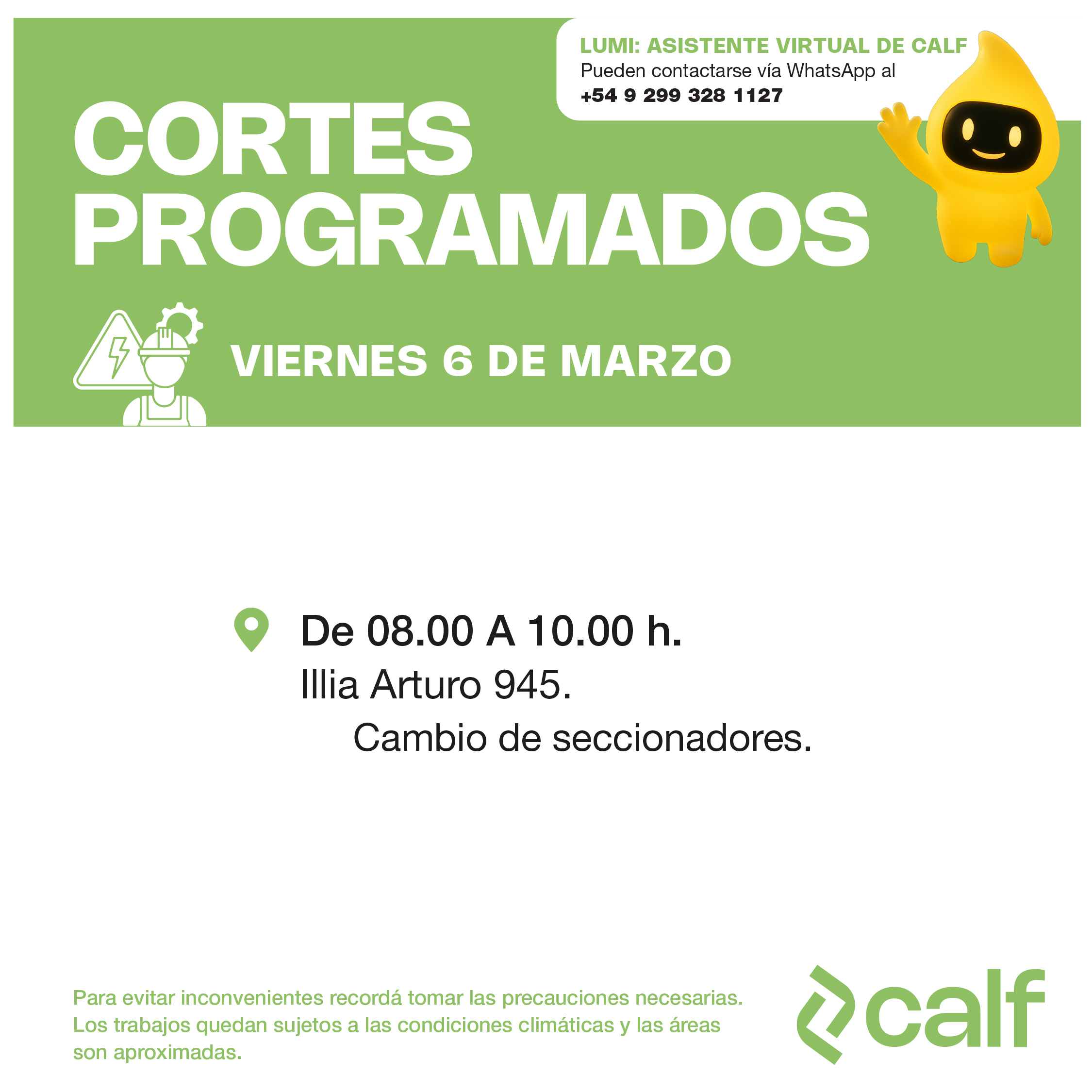 Lee más sobre el artículo Obras e Inversiones para este viernes 6 de marzo