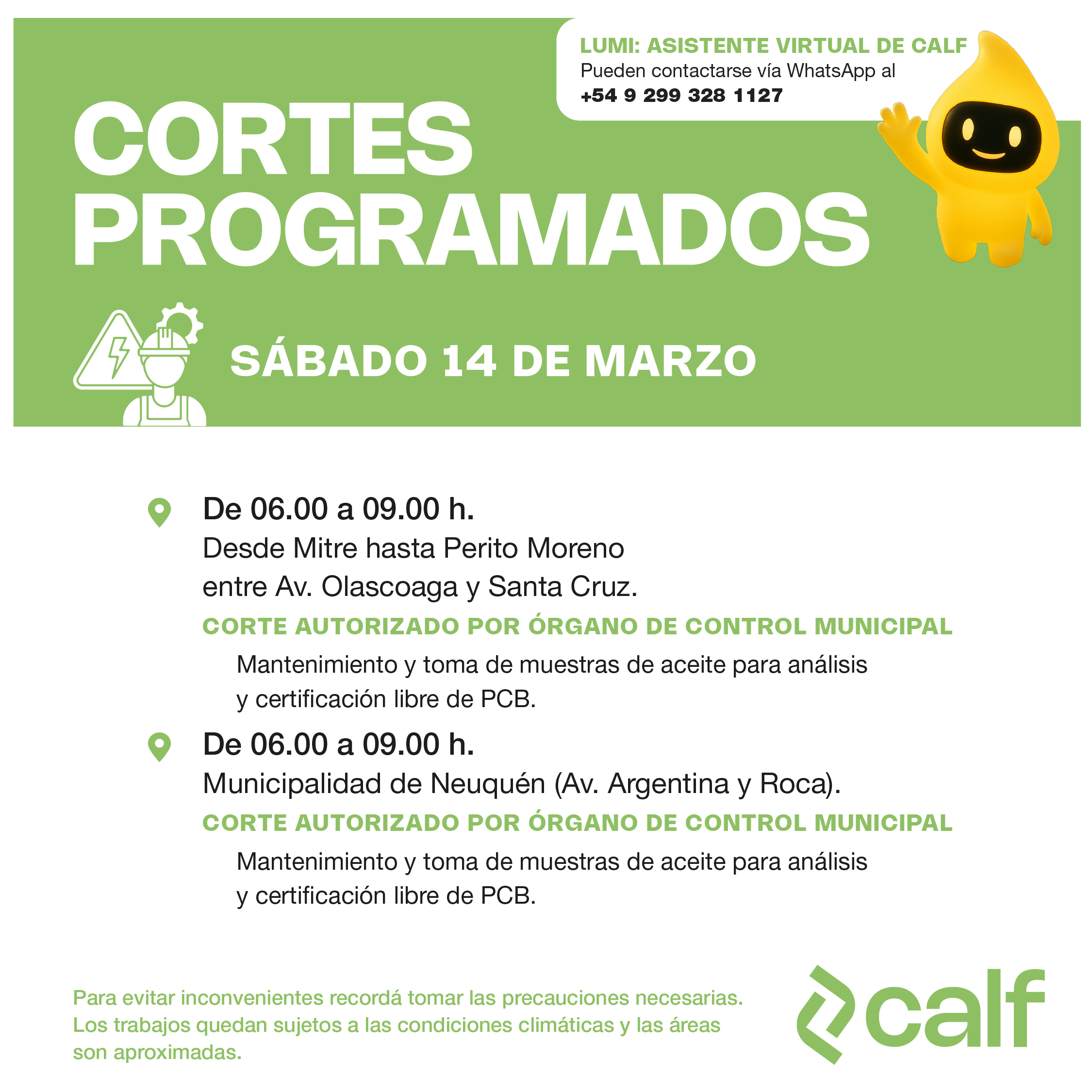 Lee más sobre el artículo Intervención técnica programada para optimizar el sistema eléctrico