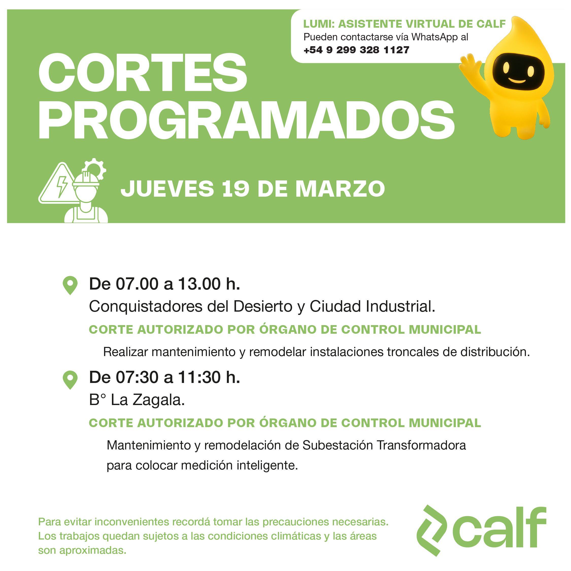 Lee más sobre el artículo Mejoras programadas para fortalecer el servicio eléctrico