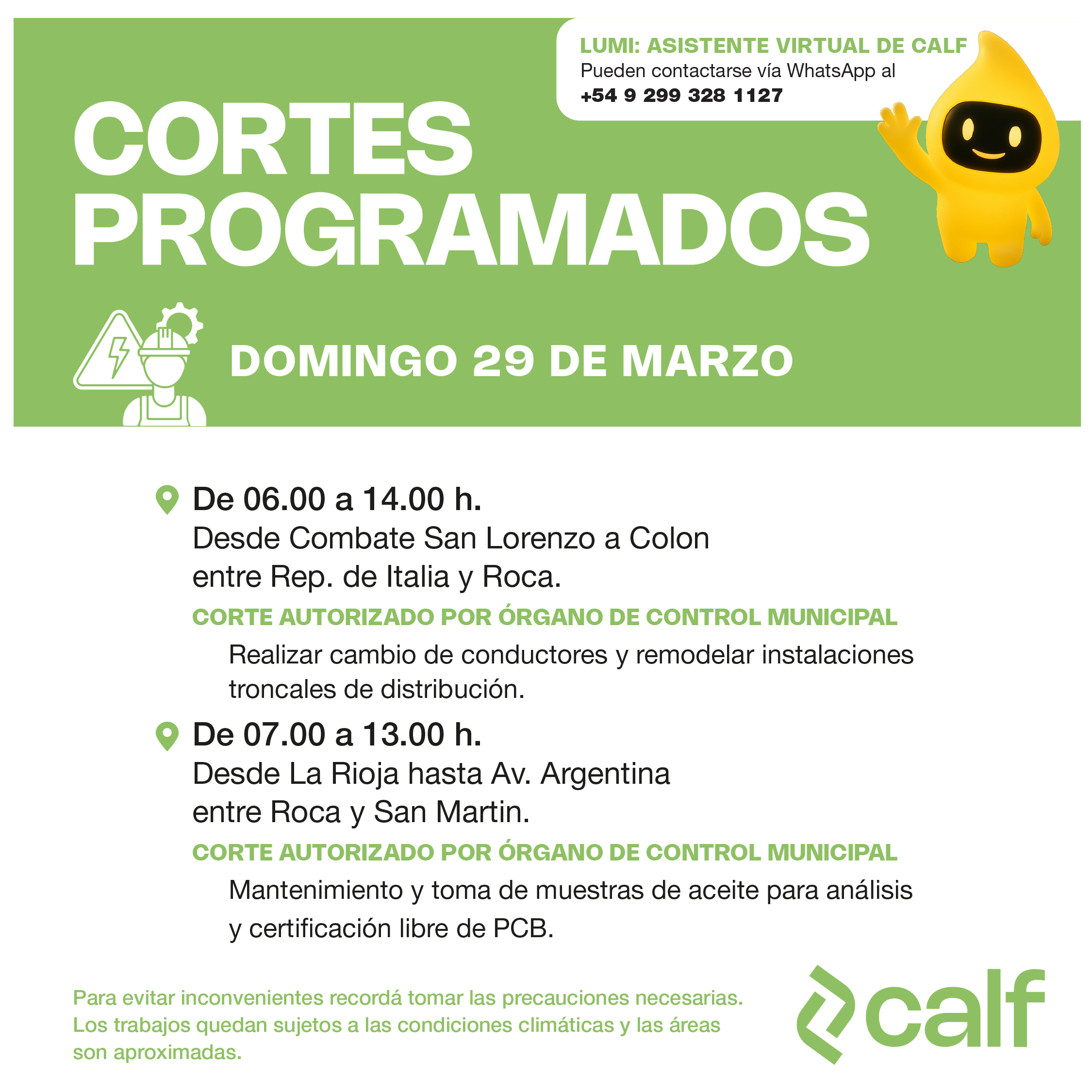 Lee más sobre el artículo Mejoras programadas para fortalecer el servicio eléctrico