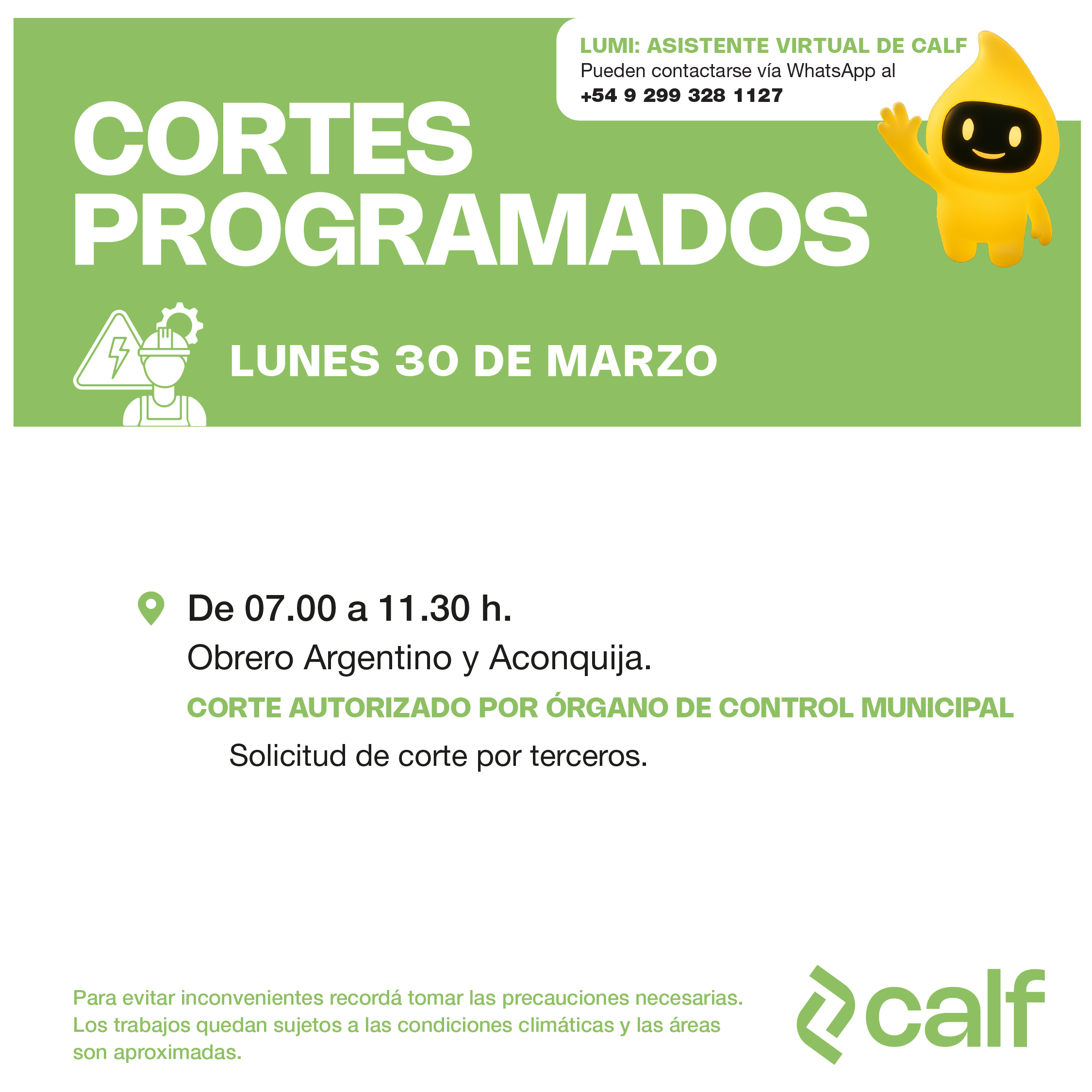 Lee más sobre el artículo Mejoras programadas para fortalecer el servicio eléctrico