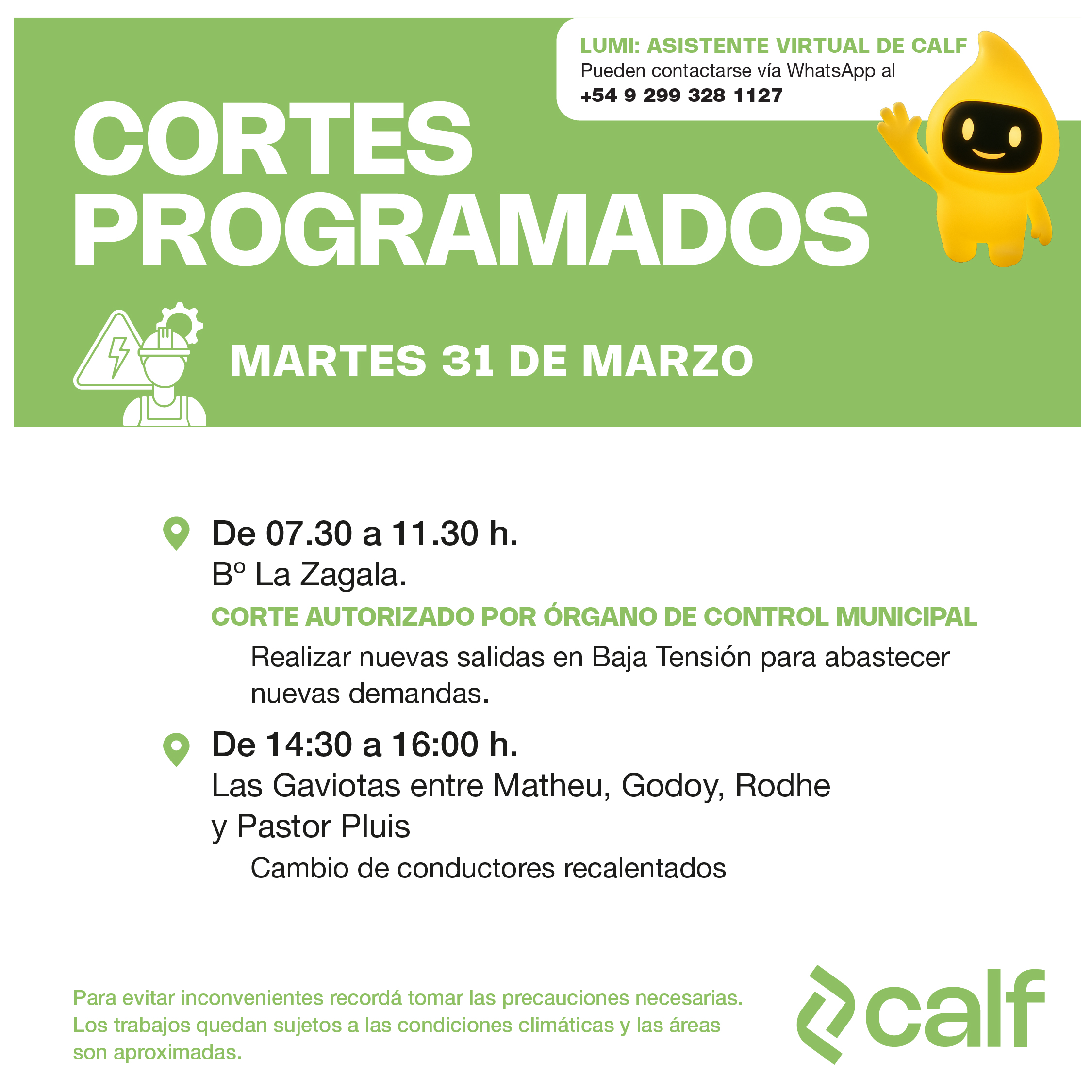 Lee más sobre el artículo Corte programado