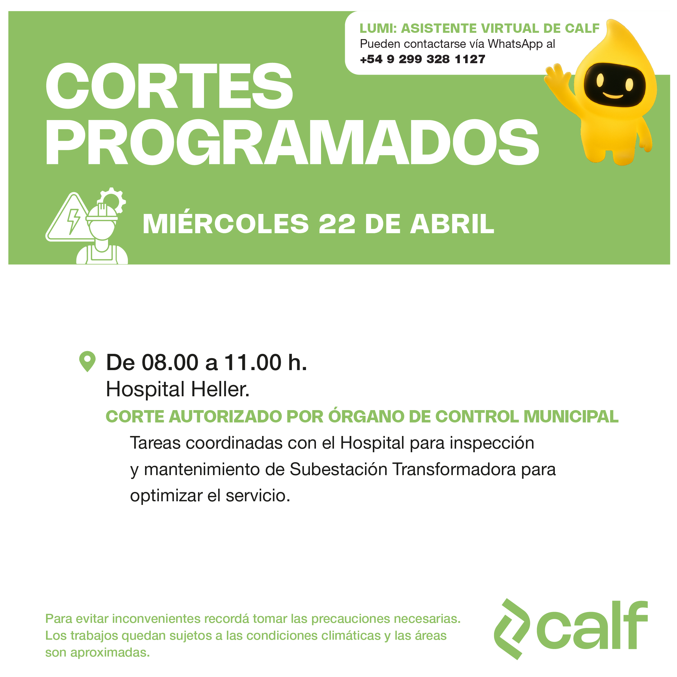 Lee más sobre el artículo Corte programado