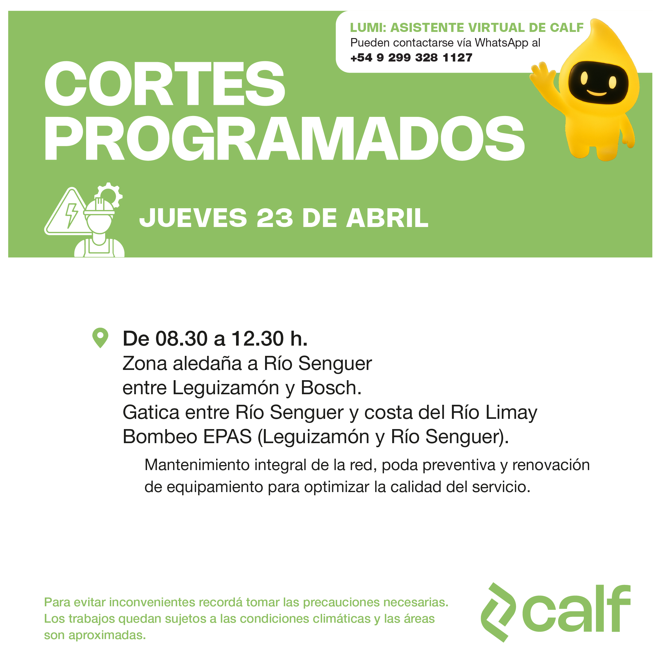 Lee más sobre el artículo Corte programado