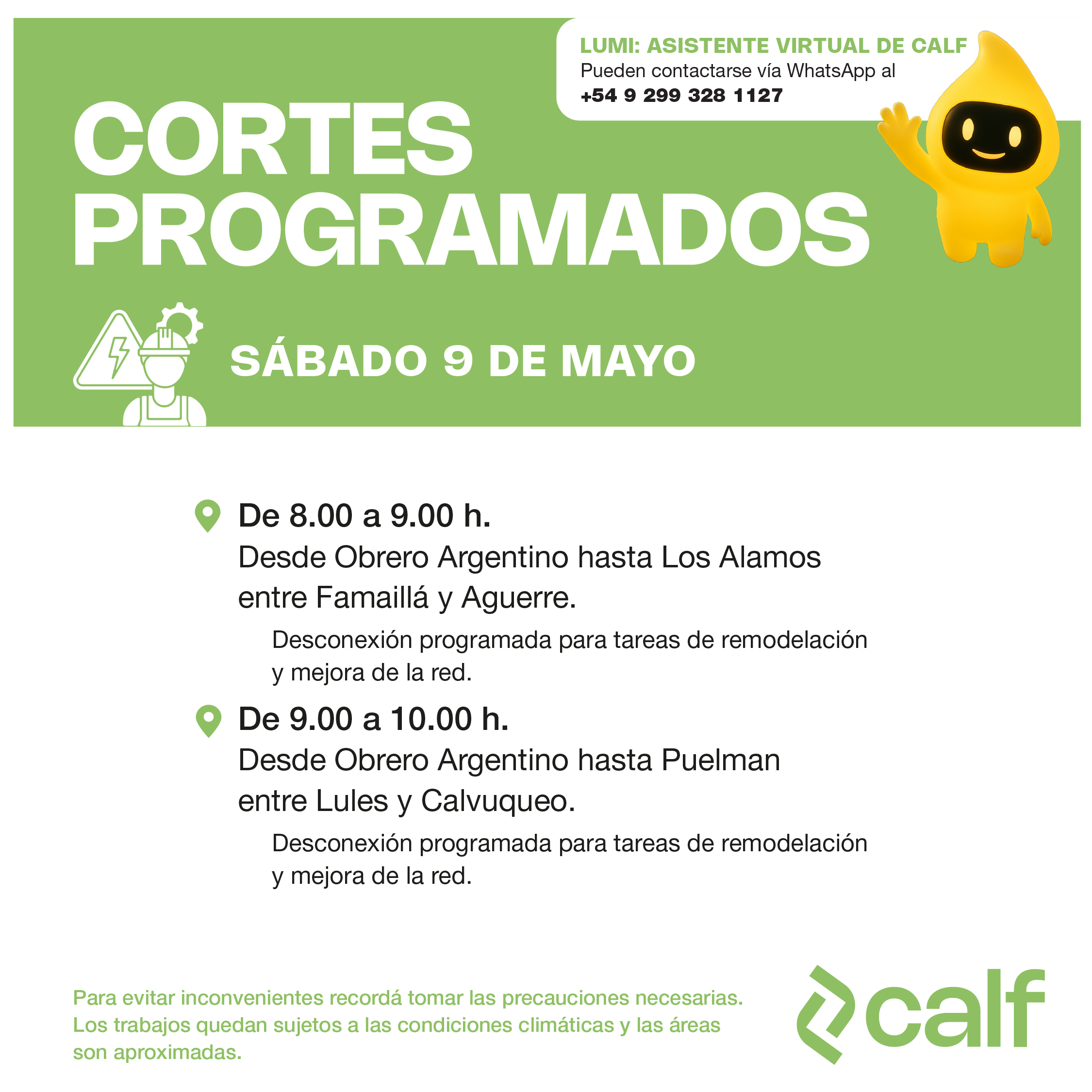Lee más sobre el artículo Mejoras programadas para fortalecer el servicio eléctrico