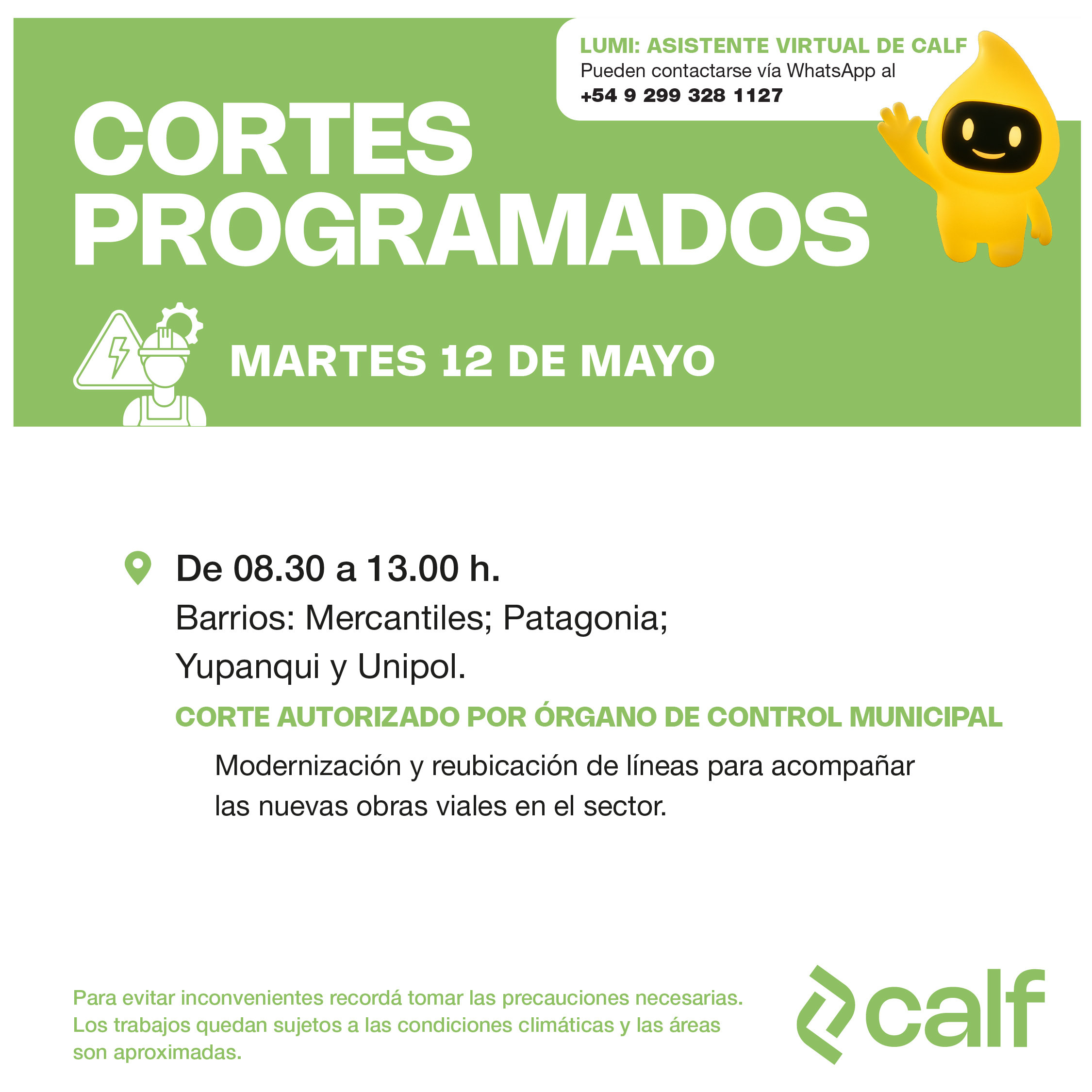 Lee más sobre el artículo Mejoras programadas para fortalecer el servicio eléctrico