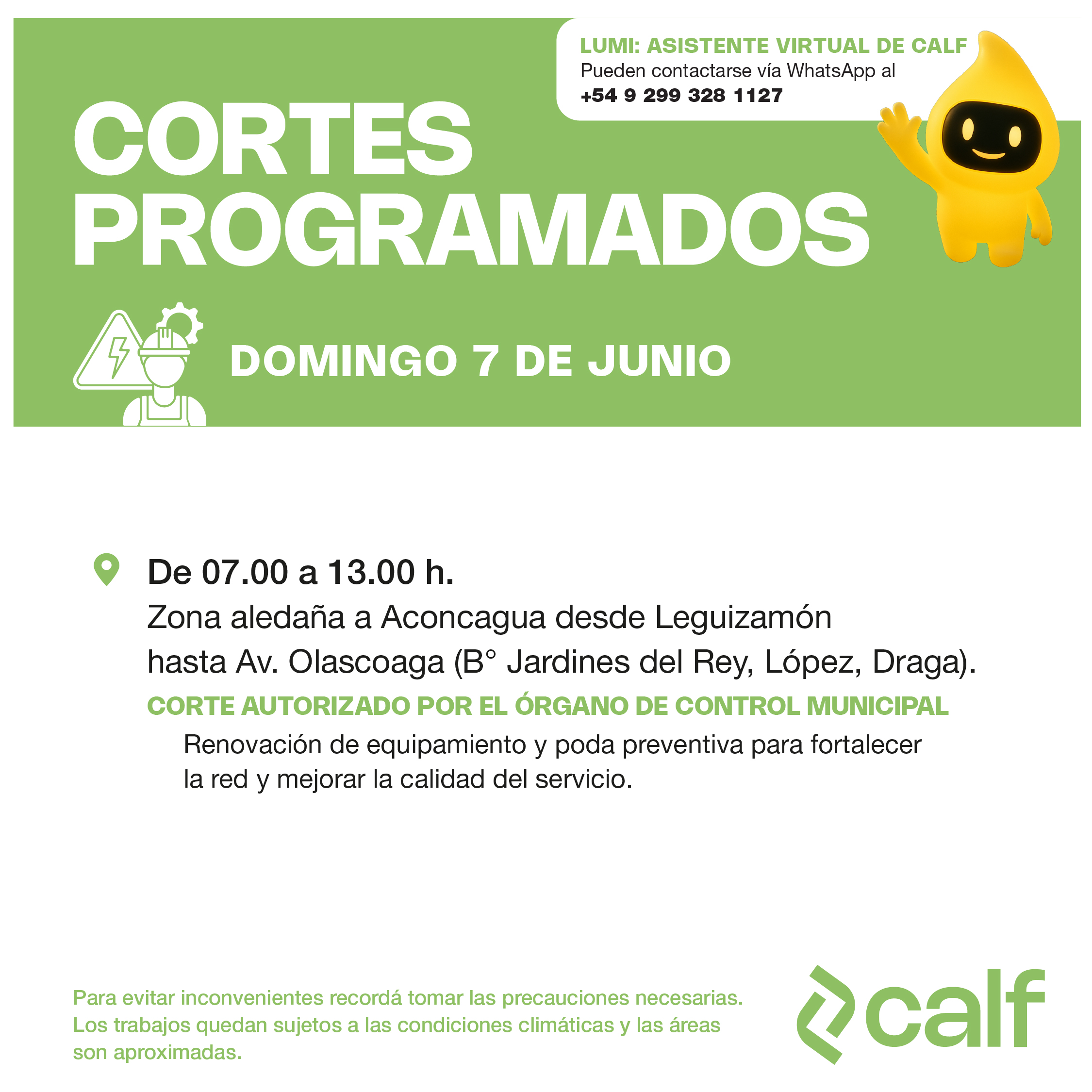 Lee más sobre el artículo Mejoras programadas para fortalecer el servicio eléctrico