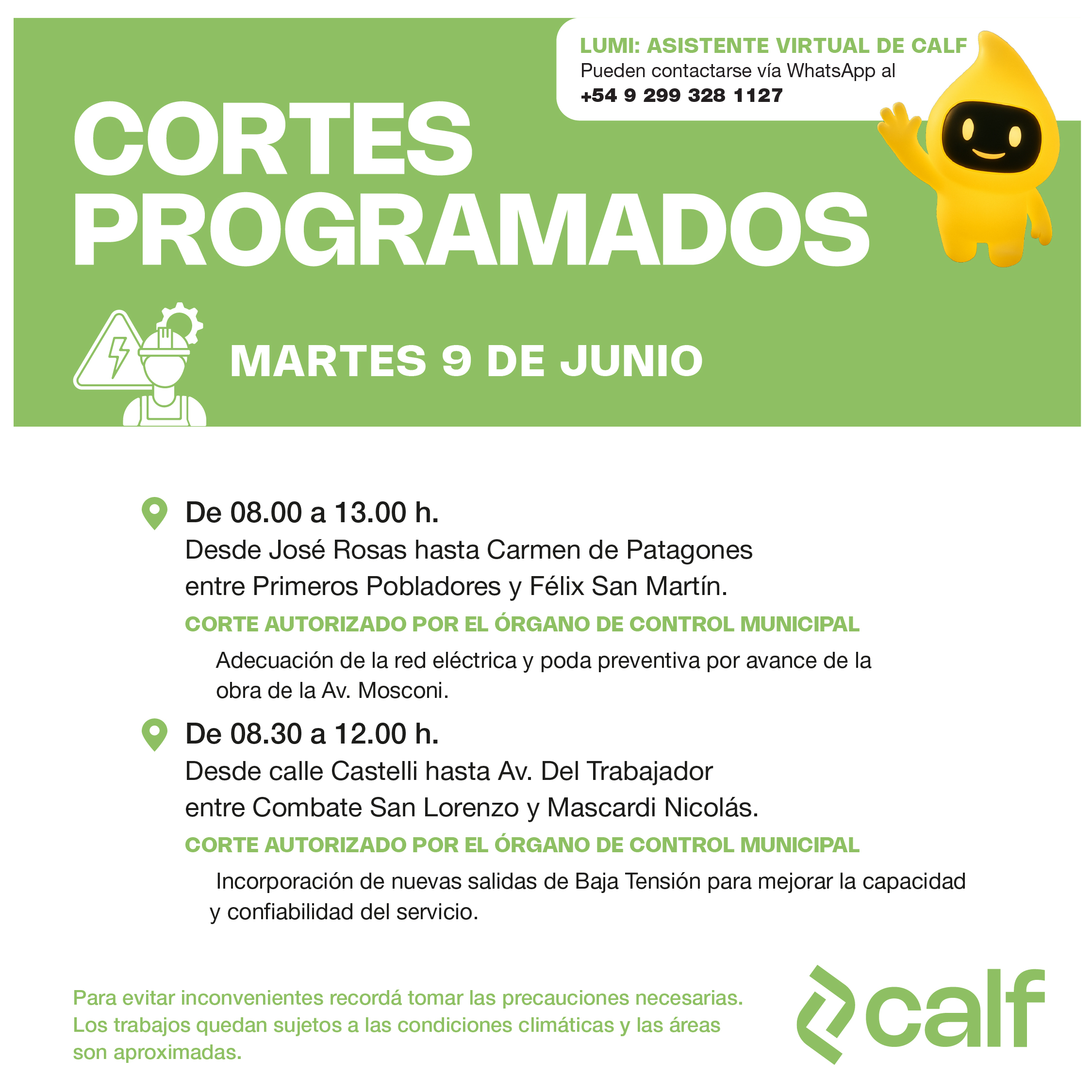 Lee más sobre el artículo Mejoras programadas para fortalecer el servicio eléctrico
