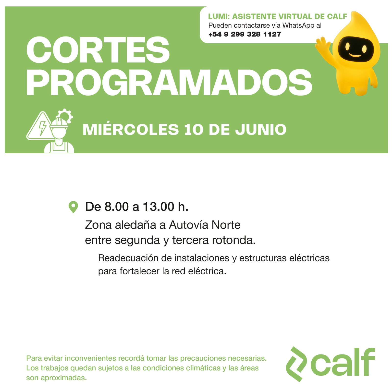 Lee más sobre el artículo Mejoras programadas para fortalecer el servicio eléctrico