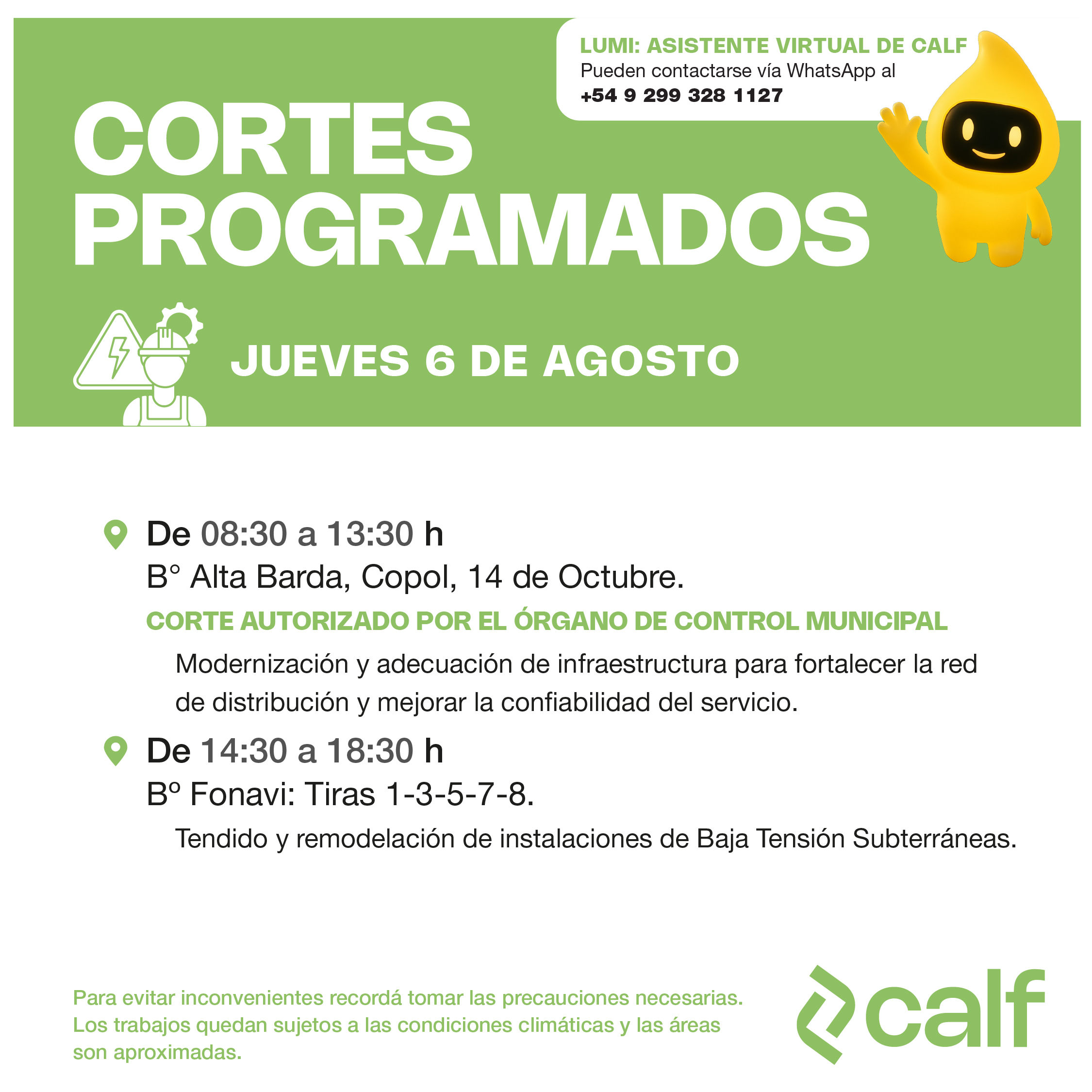 Lee más sobre el artículo Trabajos programados