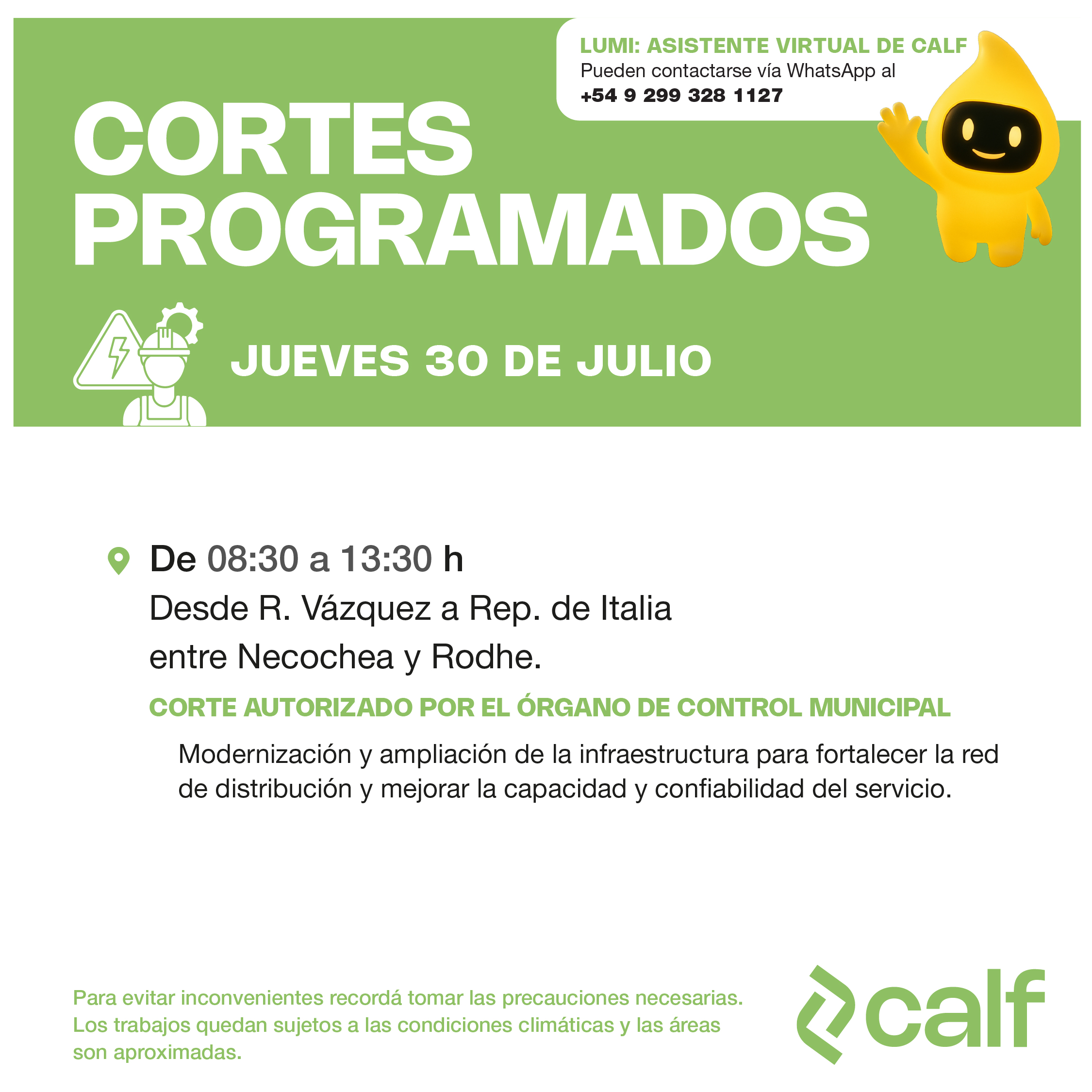 Lee más sobre el artículo Corte programado