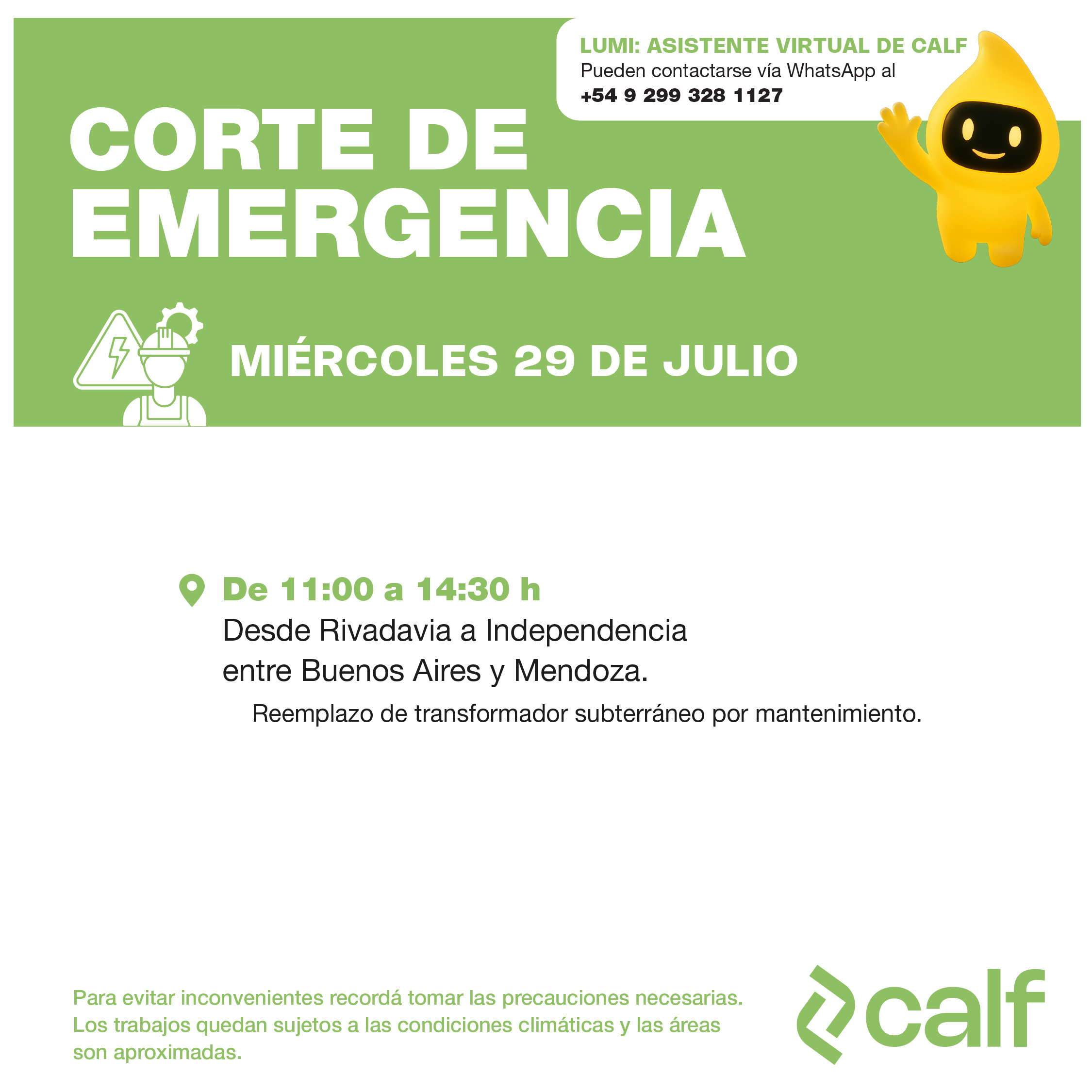 Lee más sobre el artículo Corte de emergencia