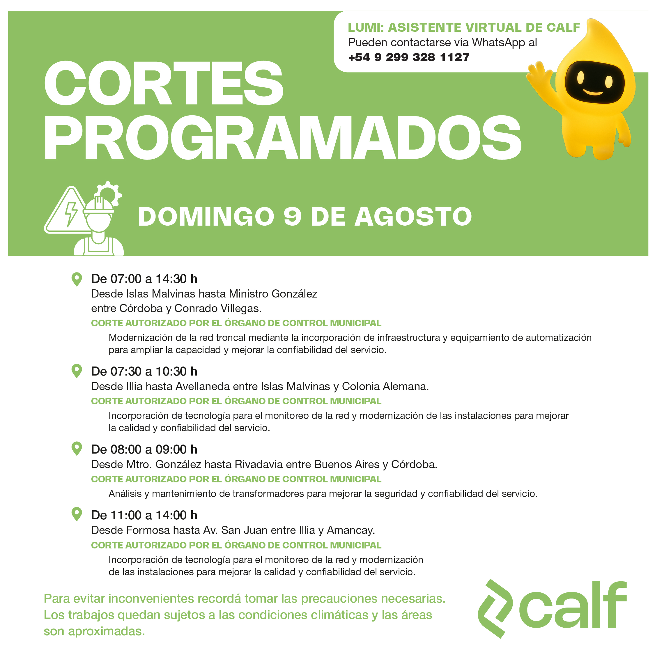 Lee más sobre el artículo Corte programado
