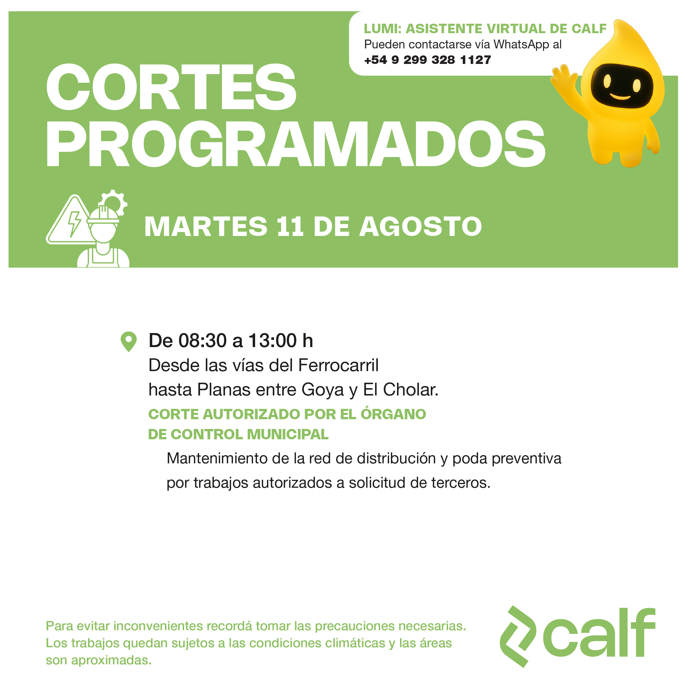 Lee más sobre el artículo Corte programado