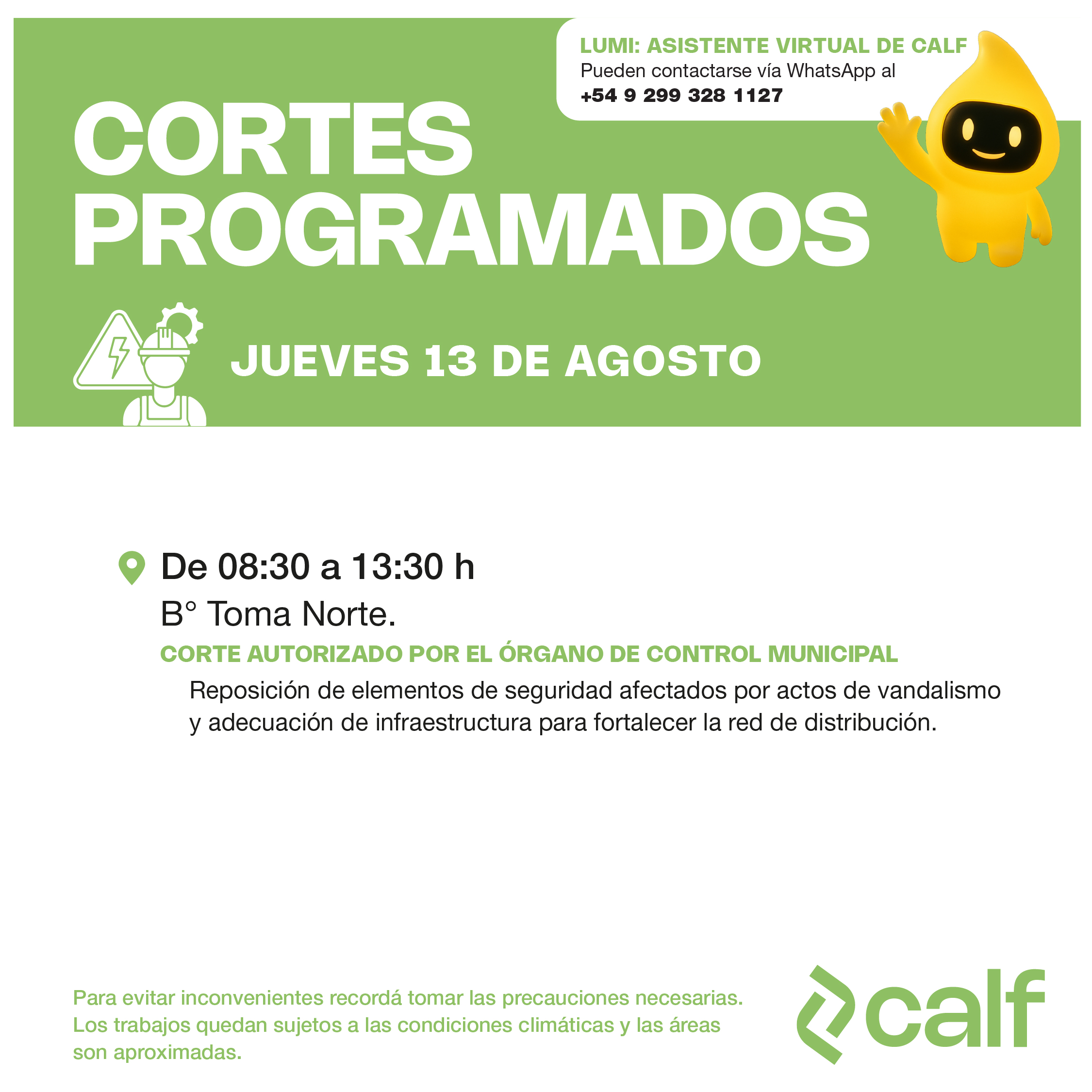 Lee más sobre el artículo Corte programado