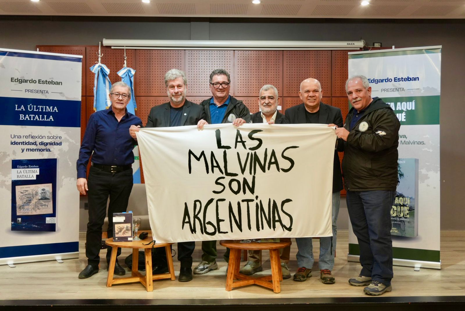 Lee más sobre el artículo “En cada gesto de rebeldía está presente Malvinas”: Esteban y Leiva llevaron la causa de la soberanía a CALF