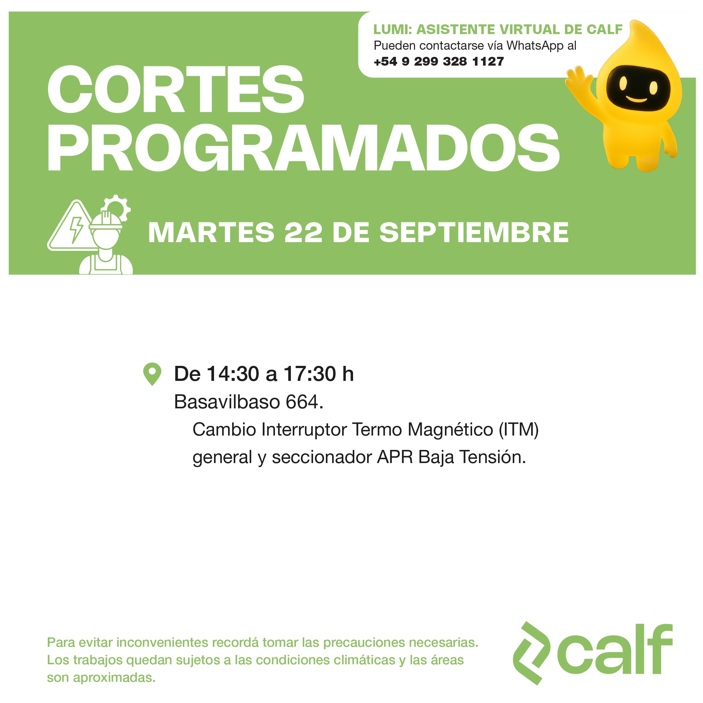 Lee más sobre el artículo Trabajo programado 22-09