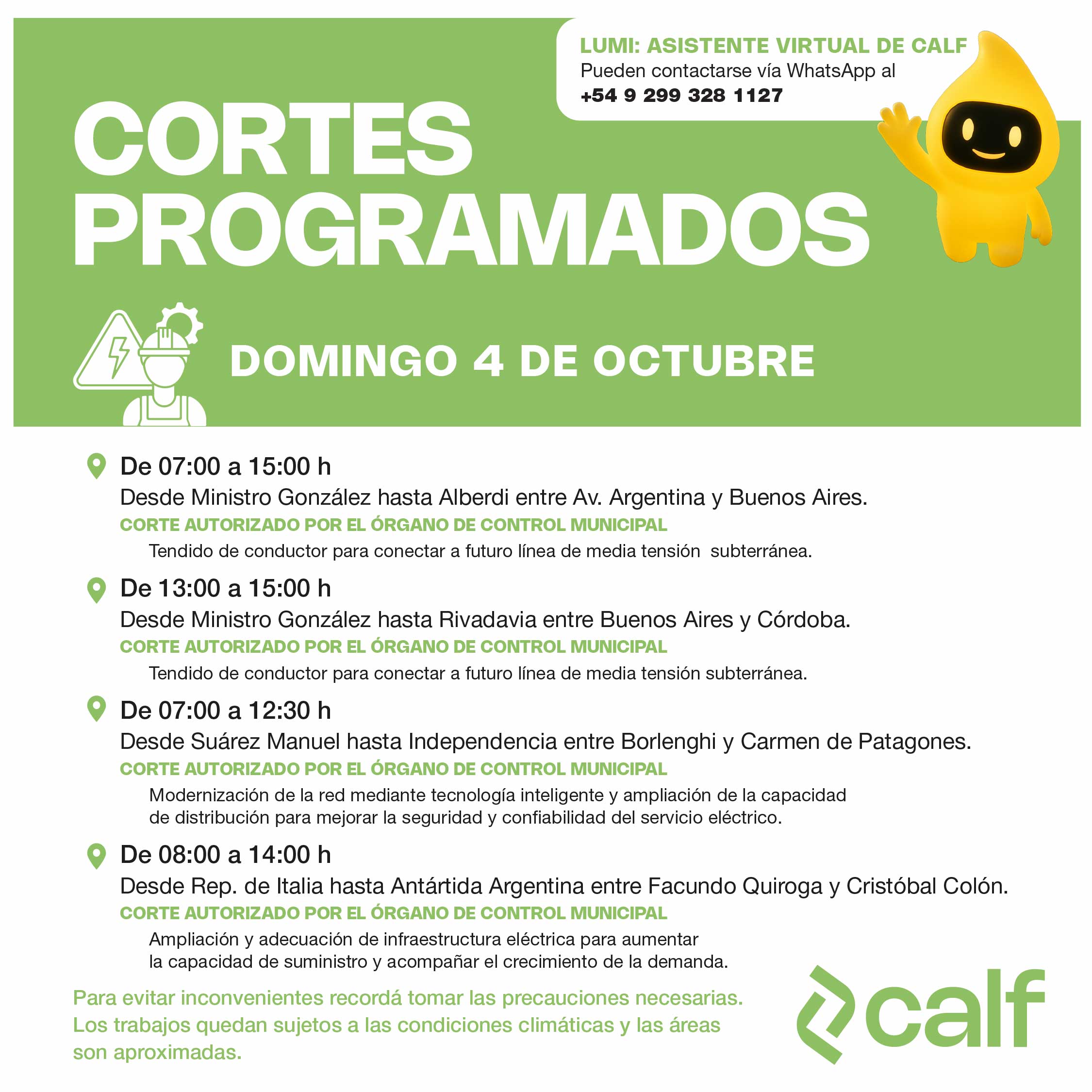 Lee más sobre el artículo Corte programado
